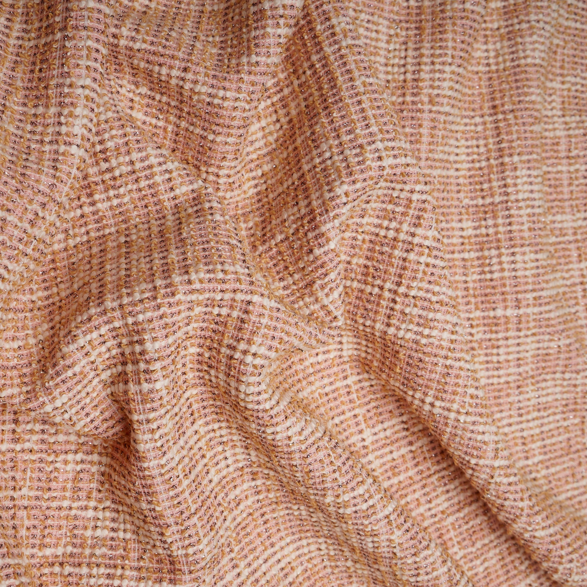 Multi Color Premium Shimmer Imported Stretch Tweed Fabric (60" Width)