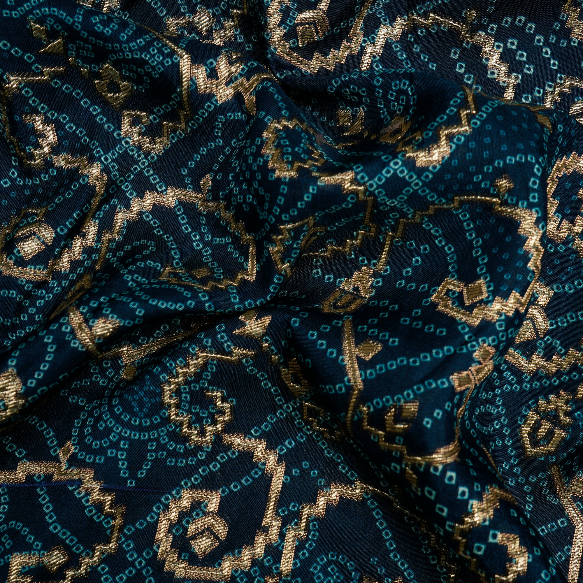 Multi Color Traditional Pattern Printed Fancy Banarasi Viscose Jacquard Fabric