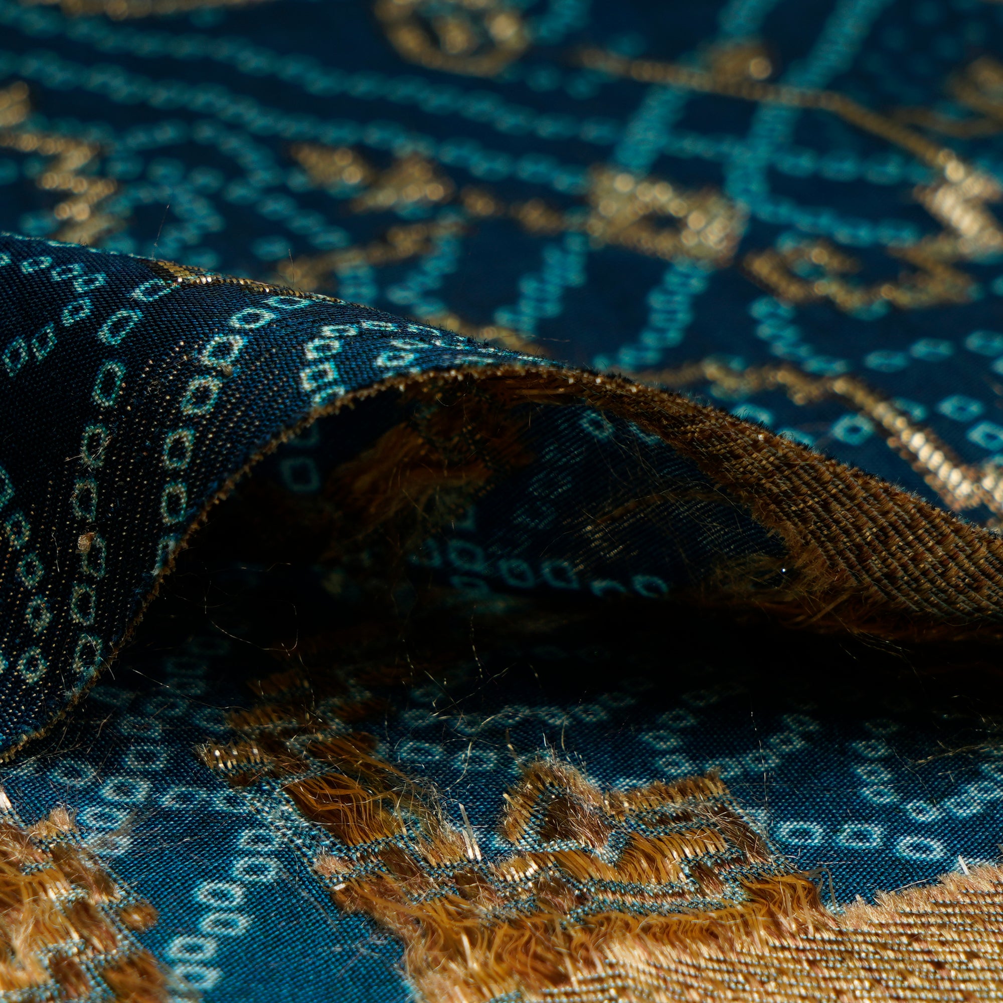 Multi Color Traditional Pattern Printed Fancy Banarasi Viscose Jacquard Fabric