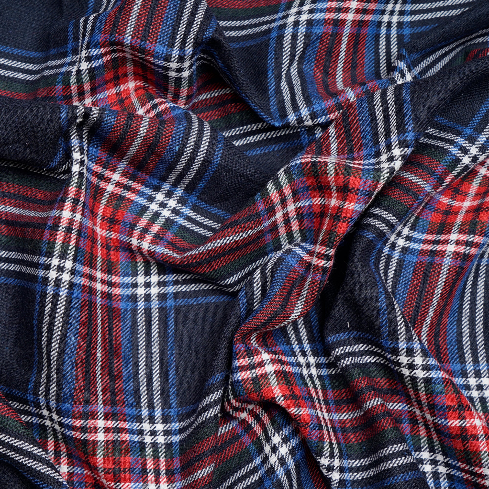 Multi Color Yarn Dyed Flannel Cotton Check Fabric