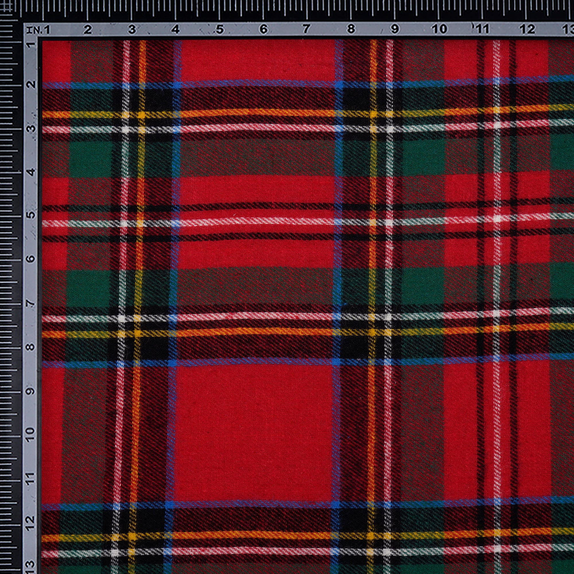 Multi Color Yarn Dyed Flannel Cotton Check Fabric