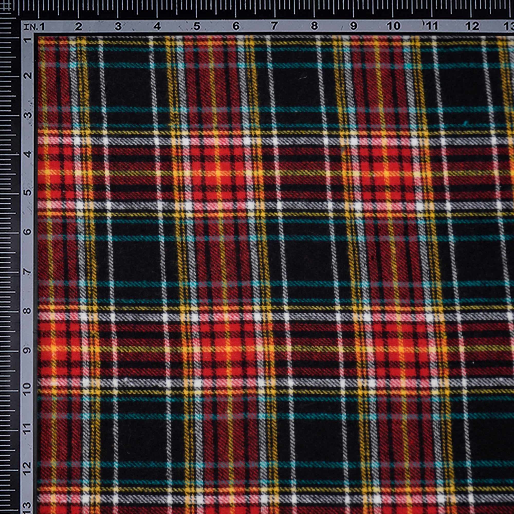 Multi Color Yarn Dyed Flannel Cotton Check Fabric