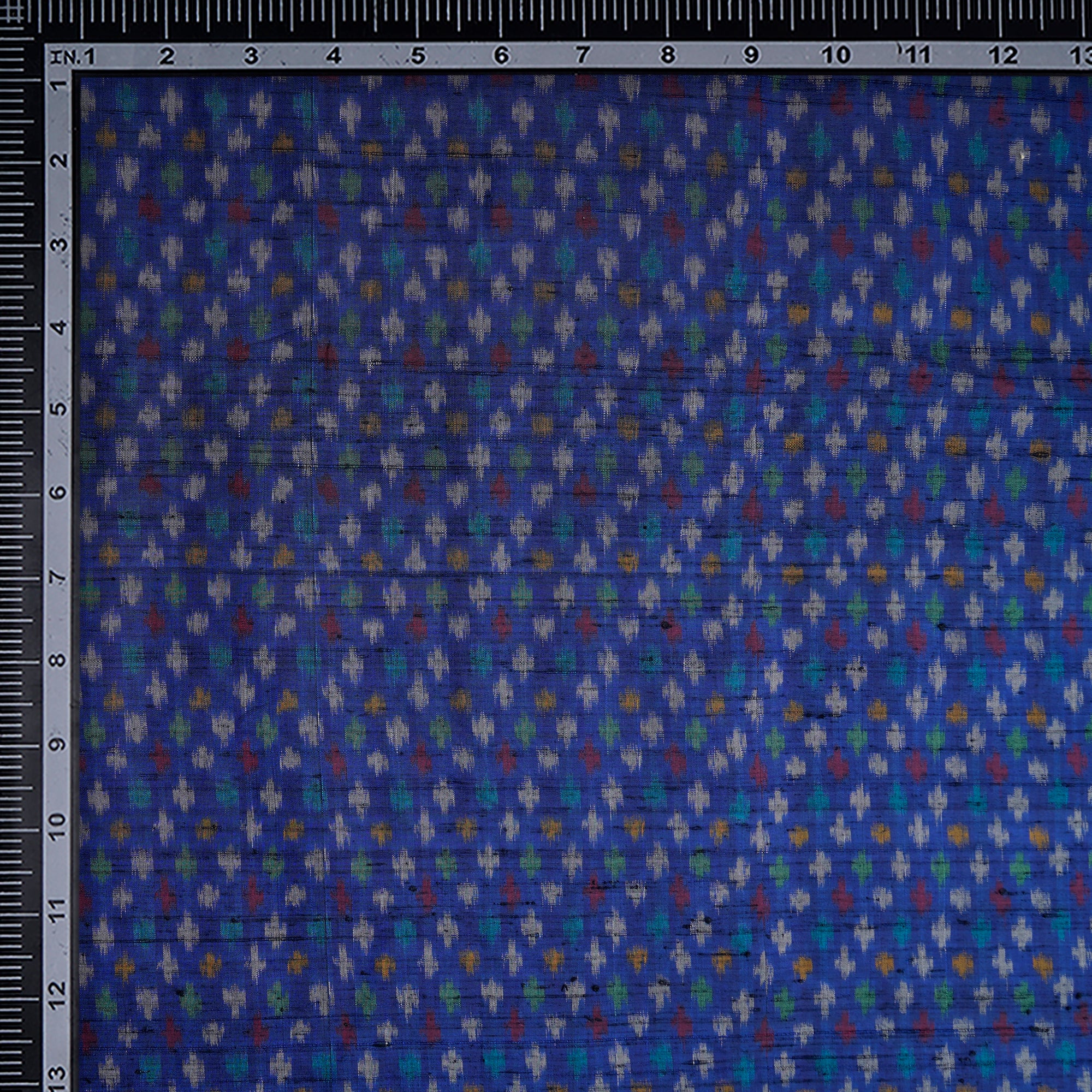 Voilet Handwoven Pure Dupion Silk Ikat Fabric