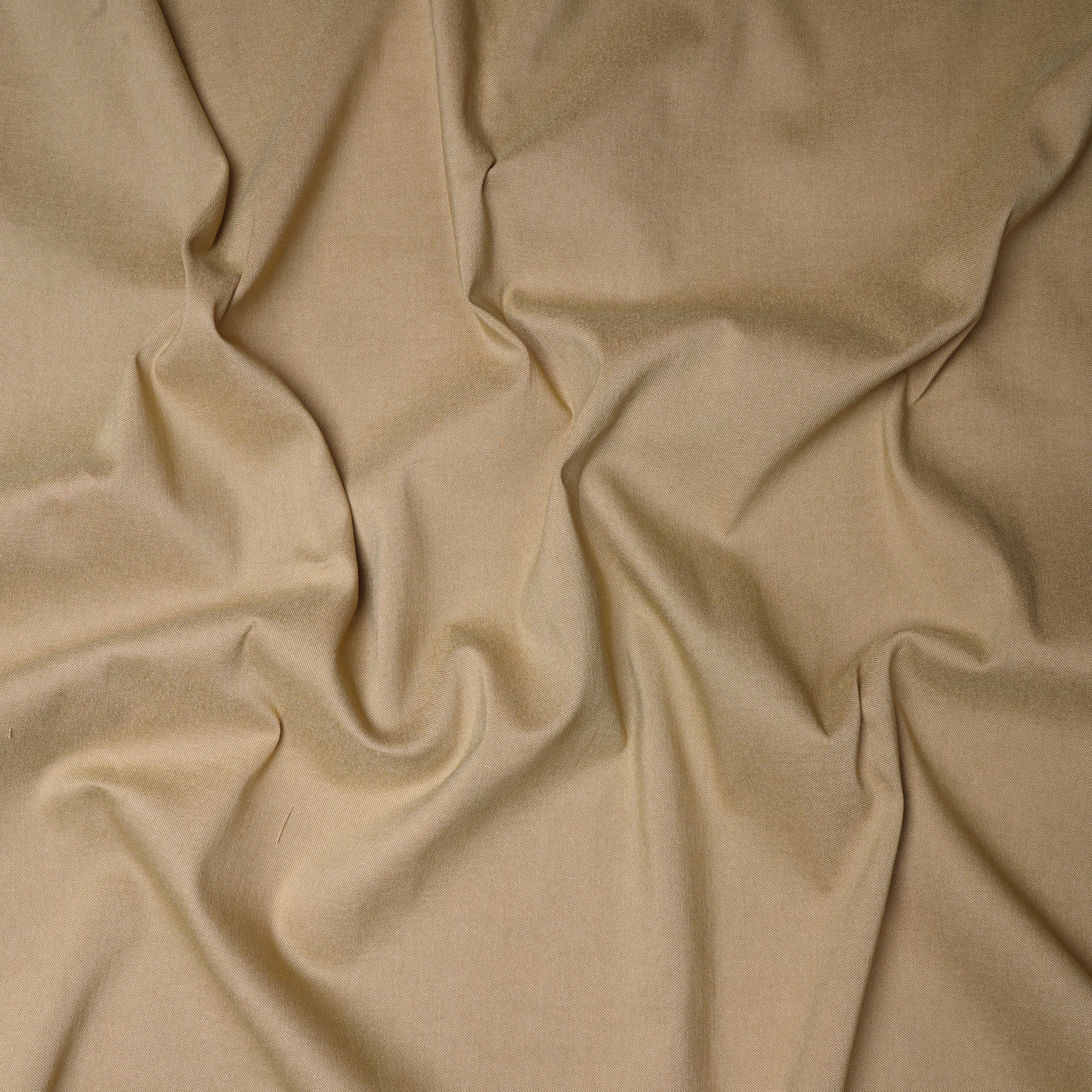 Beige Plain Dyed Bengaline Lycra Fabric