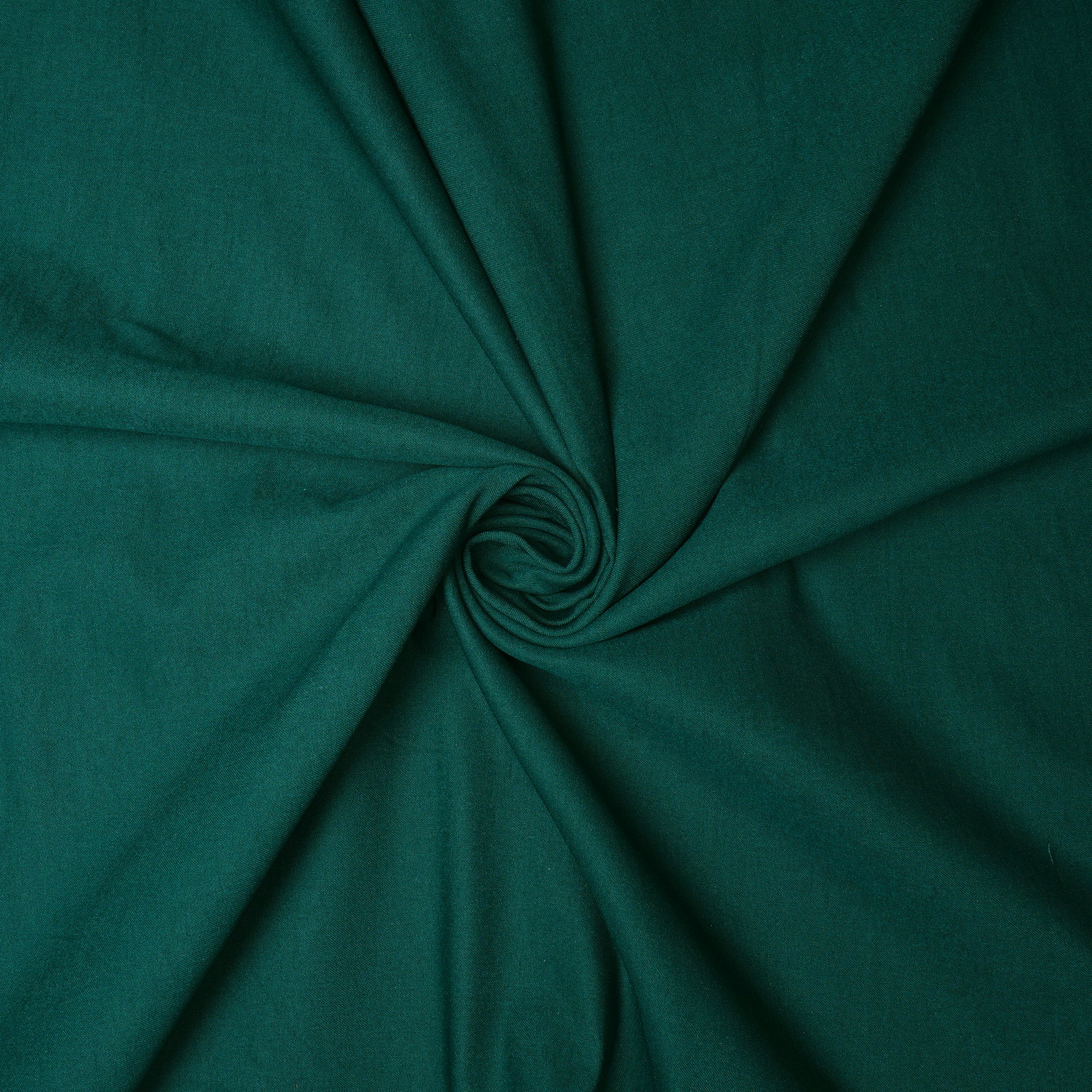 Dark Green Plain Dyed Bengaline Lycra Fabric