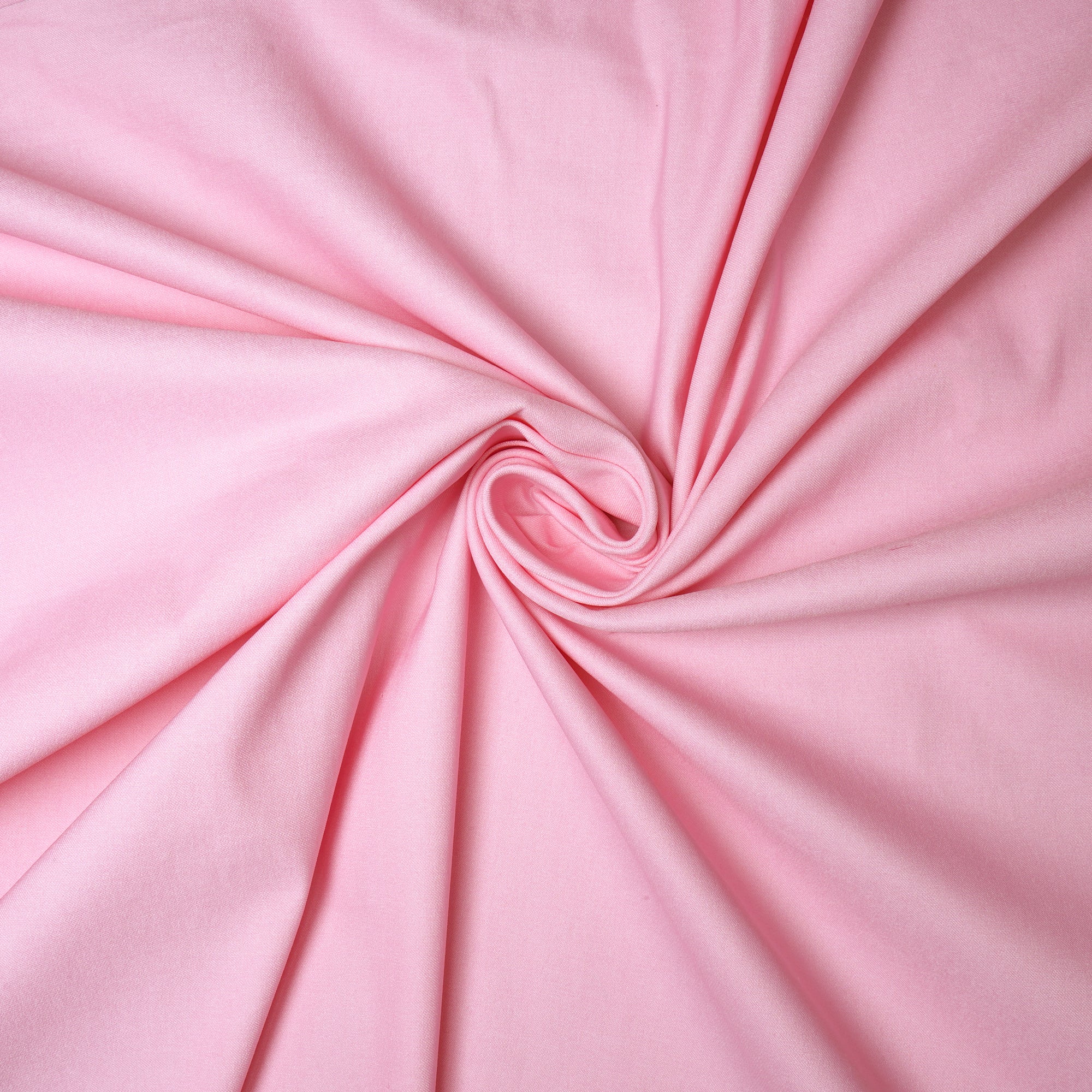 Baby Pink Plain Dyed Bengaline Lycra Fabric