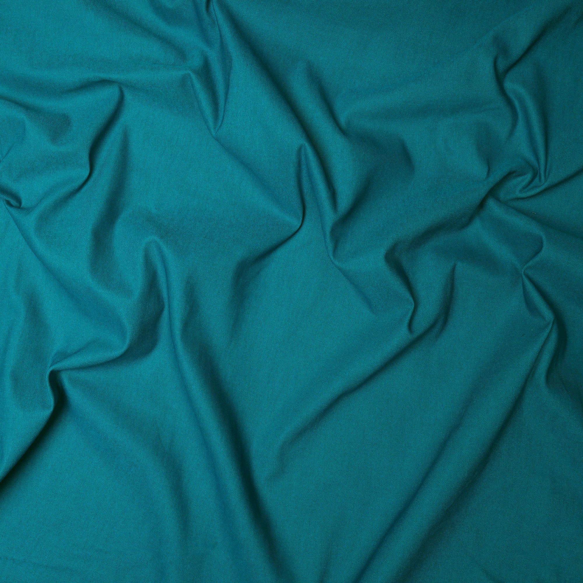 Lake Blue Plain Dyed Bengaline Lycra Fabric