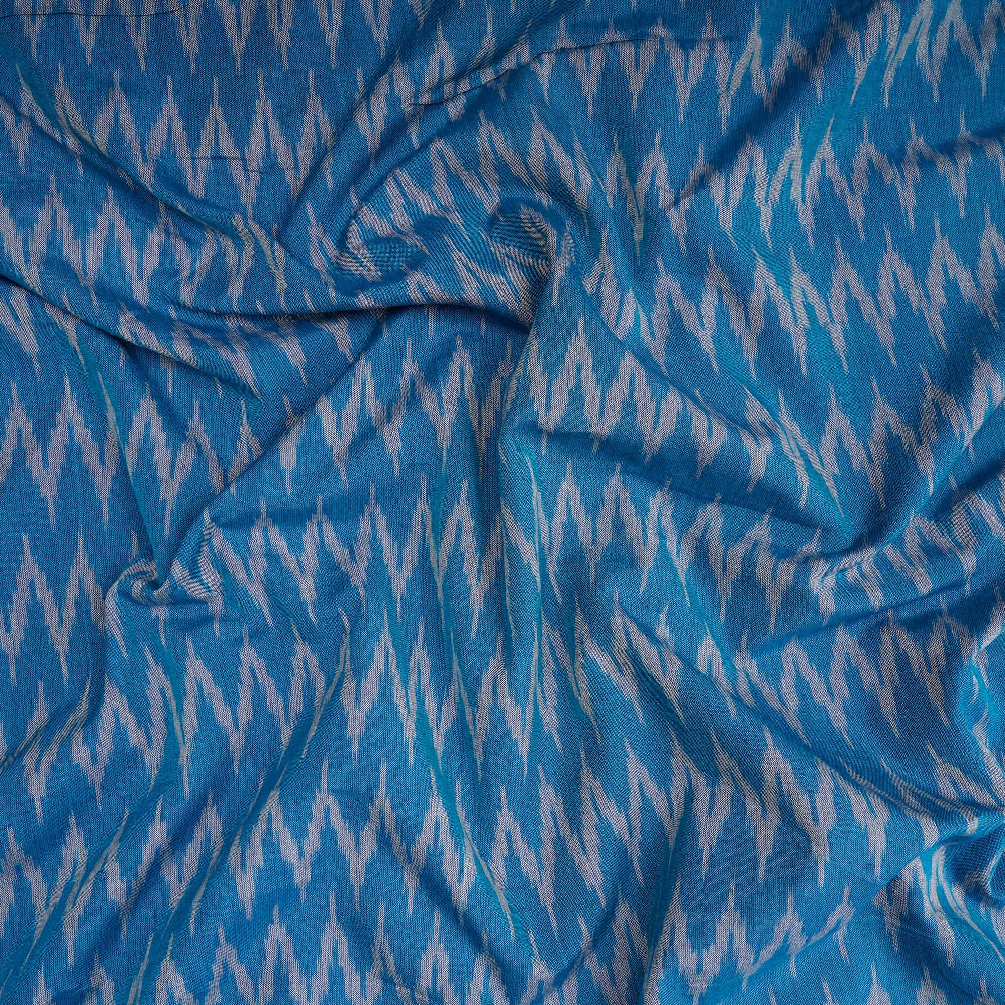 Seaport Handwoven Mercerised Cotton Ikat Fabric (44" Width)