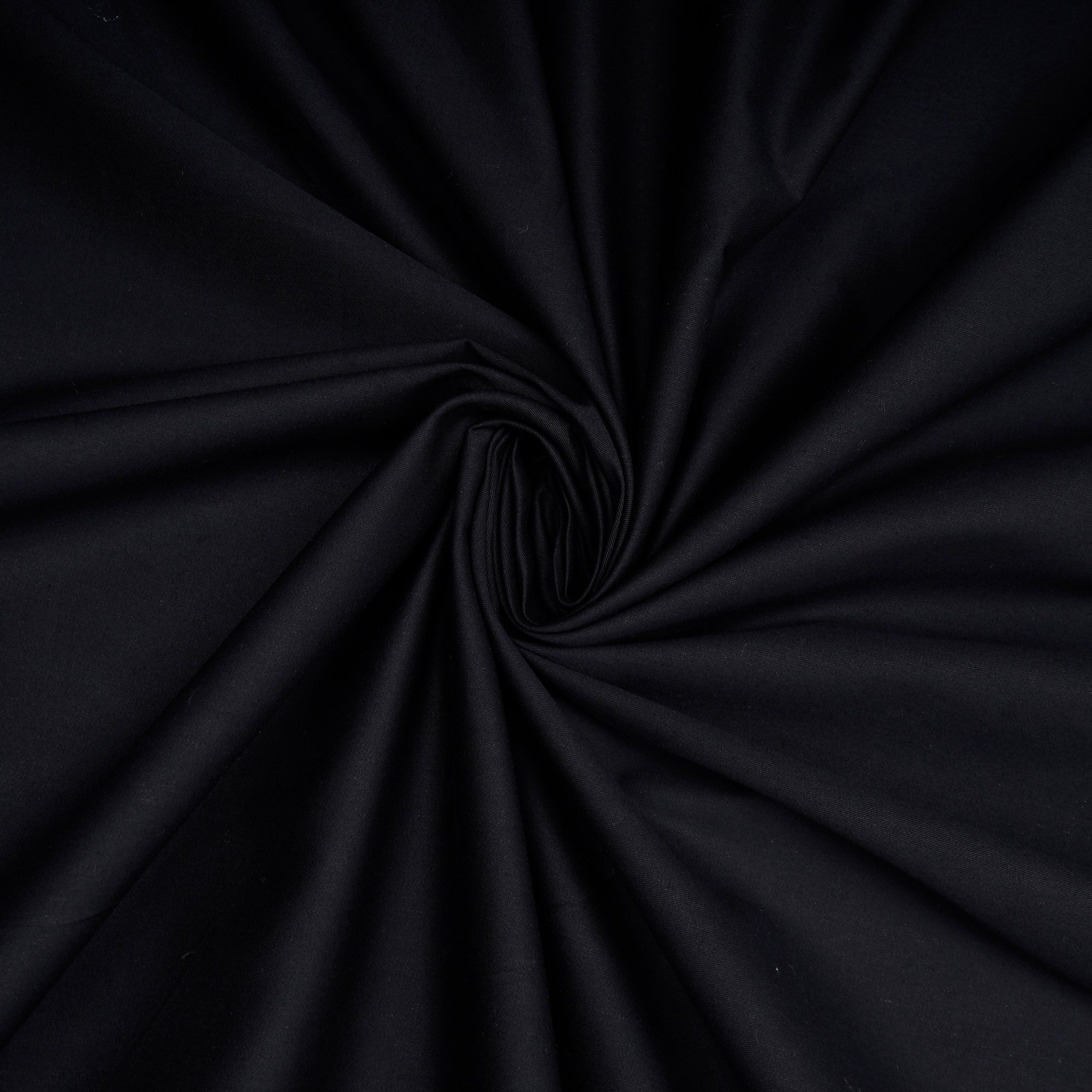 Black Mill Dyed Mill Made Premium Cotton Poplin Fabric