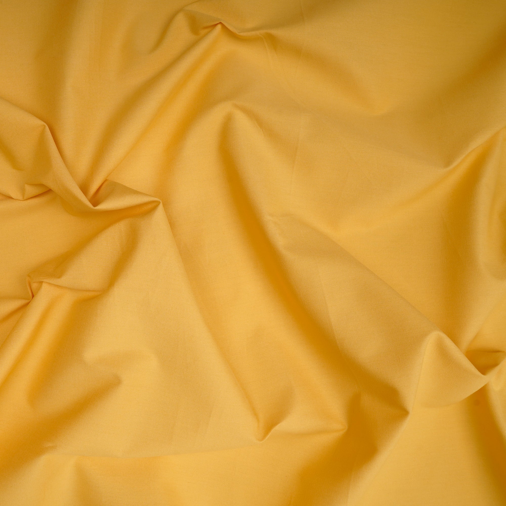 Amber Yellow Mill Dyed Mill Made Premium Cotton Poplin Fabric