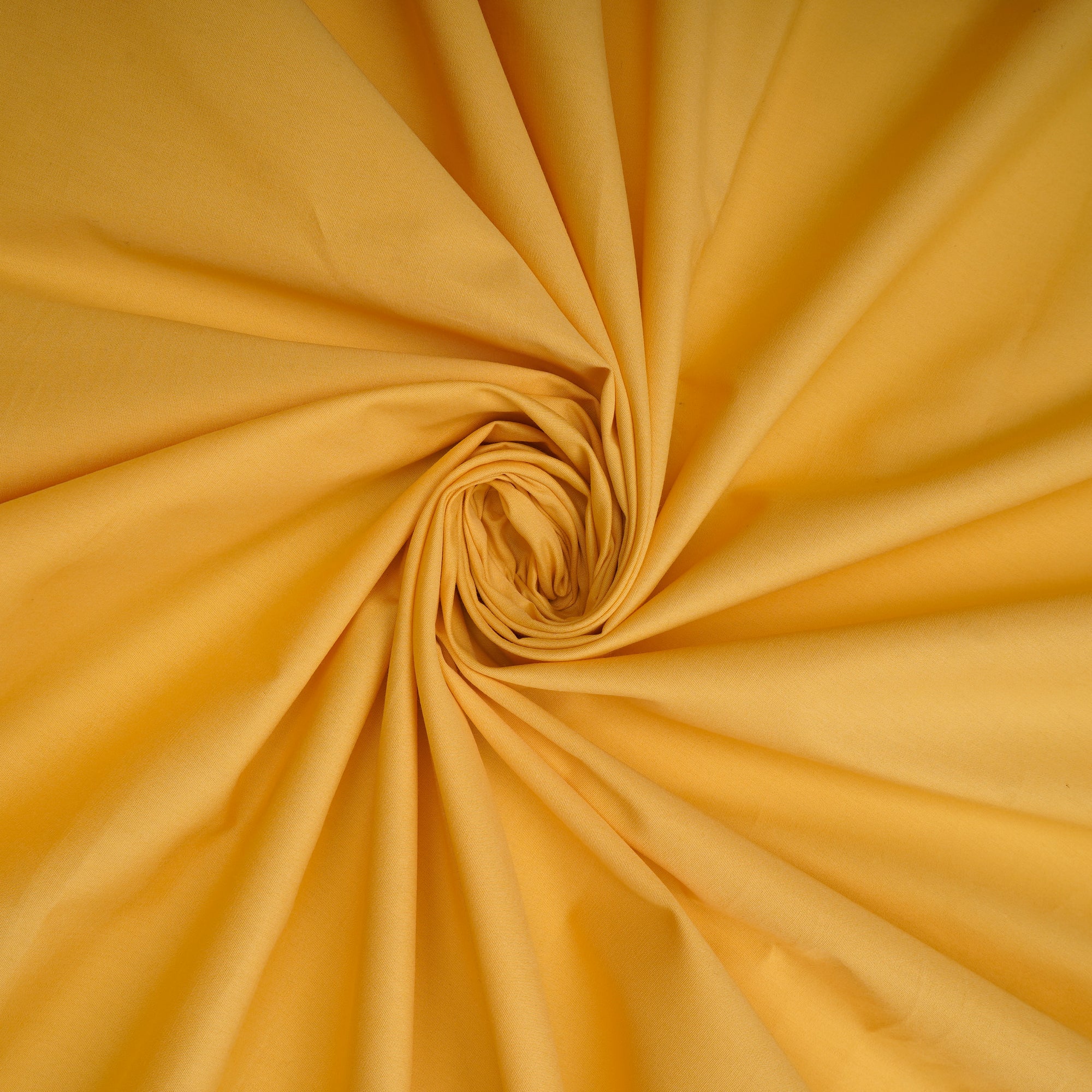 Amber Yellow Mill Dyed Mill Made Premium Cotton Poplin Fabric