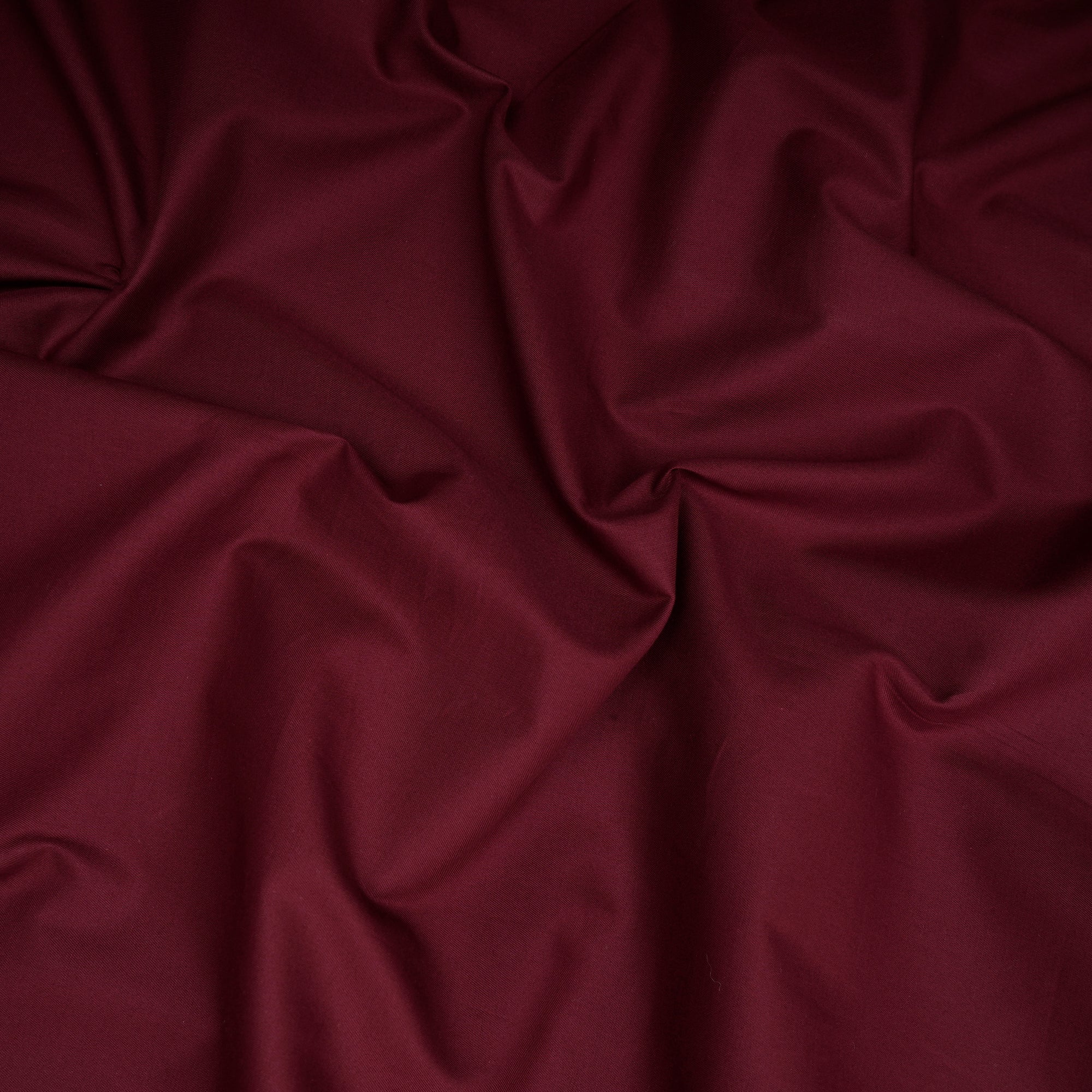 Maroon Mill Dyed Mill Made Premium Cotton Twill Fabric