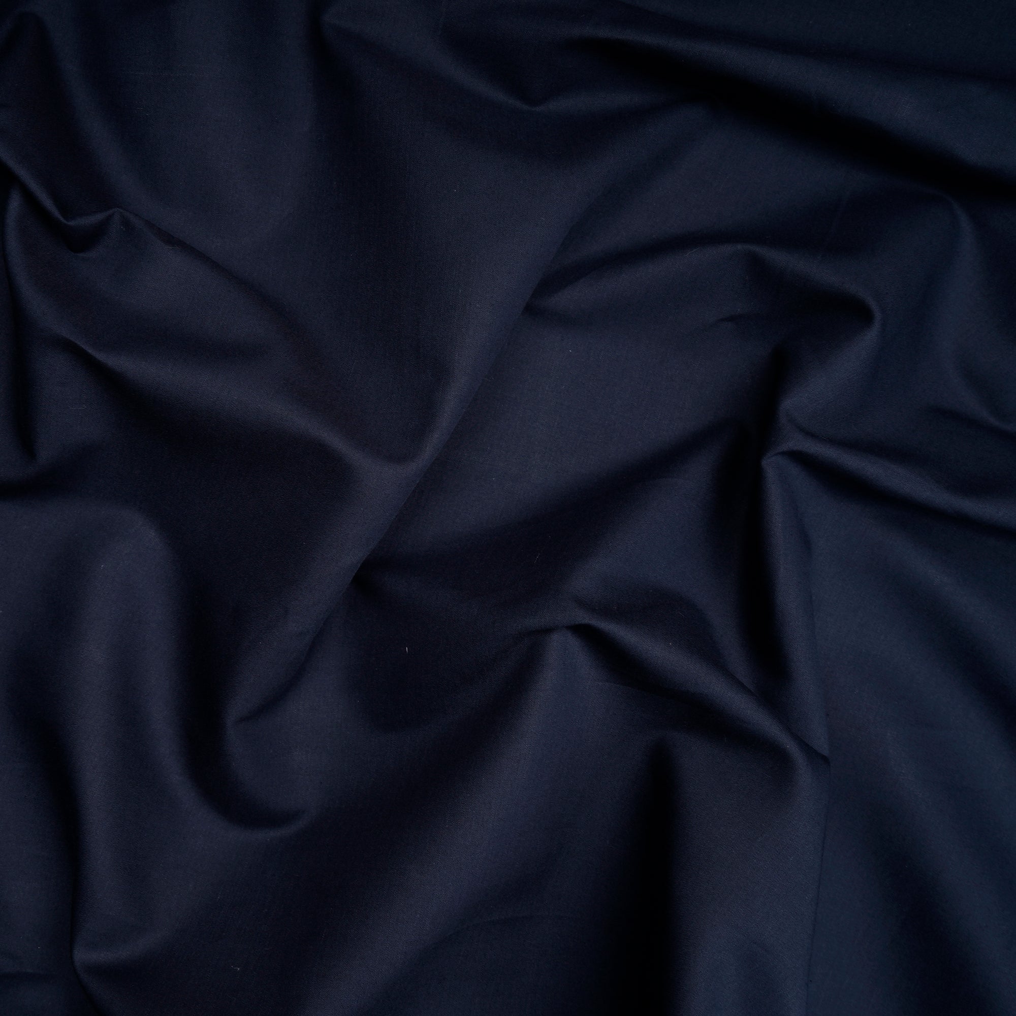 Deep Blue Mill Dyed Mill Made Premium Cotton Satin Fabric