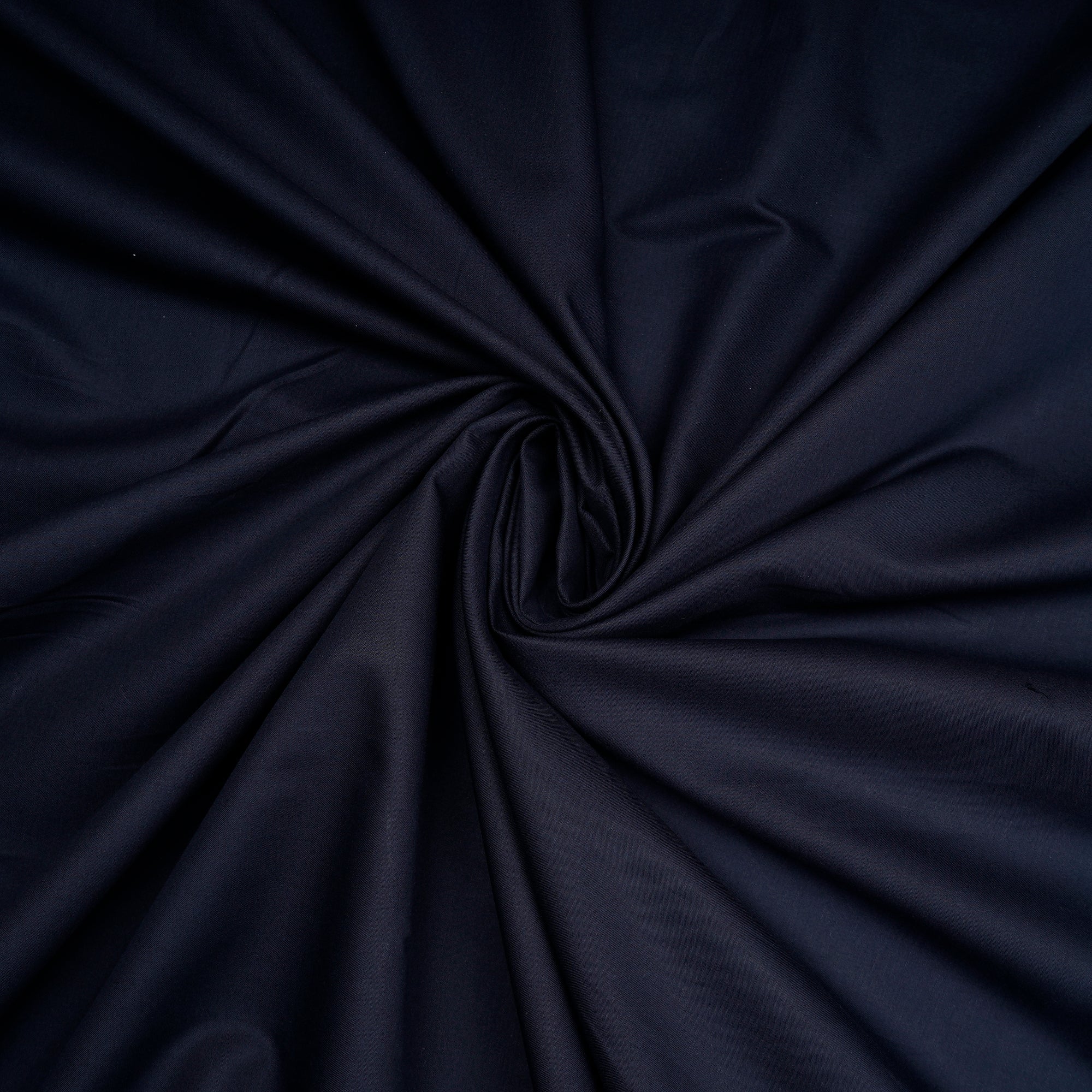 Deep Blue Mill Dyed Mill Made Premium Cotton Satin Fabric