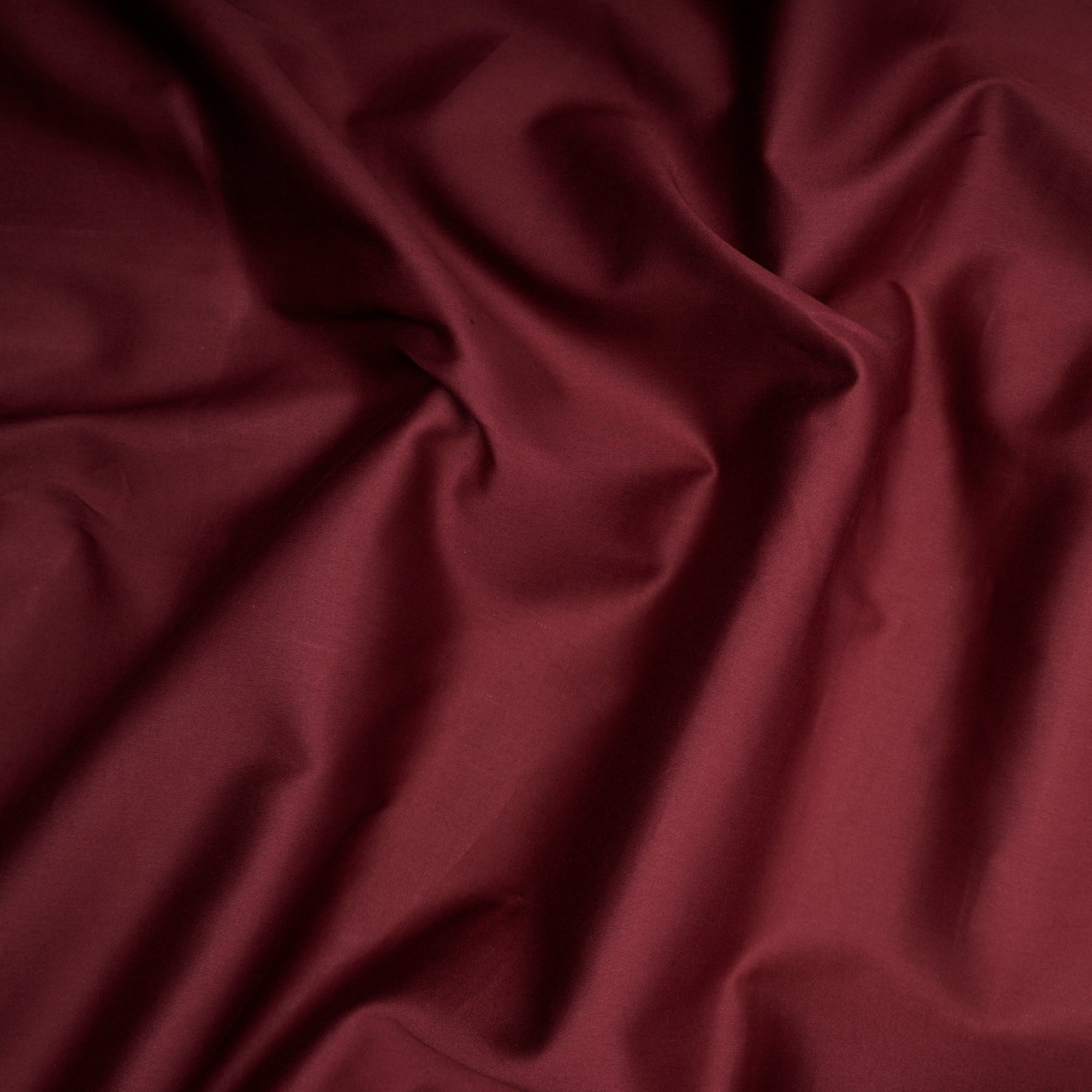 Maroon Mill Dyed Mill Made Premium Cotton Satin Fabric