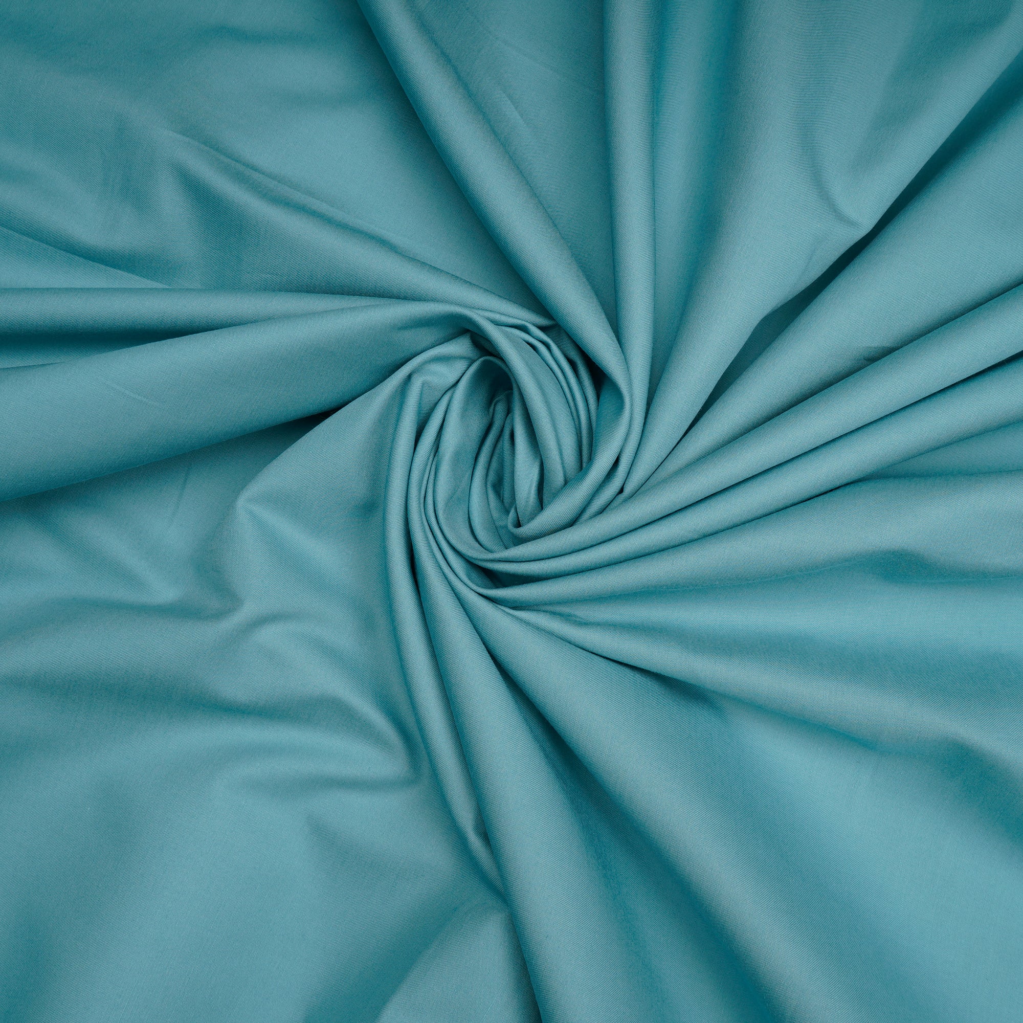 Aqua Haze Mill Dyed Mill Made Premium Cotton Satin Fabric