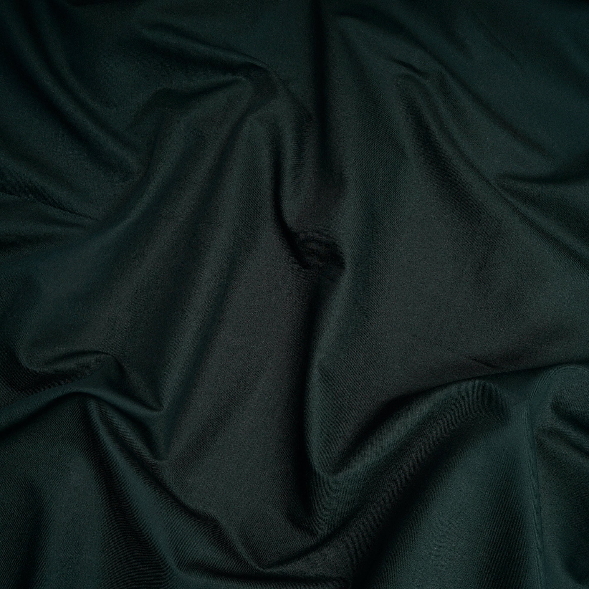 Deep Green Mill Dyed Mill Made Premium Cotton Satin Fabric