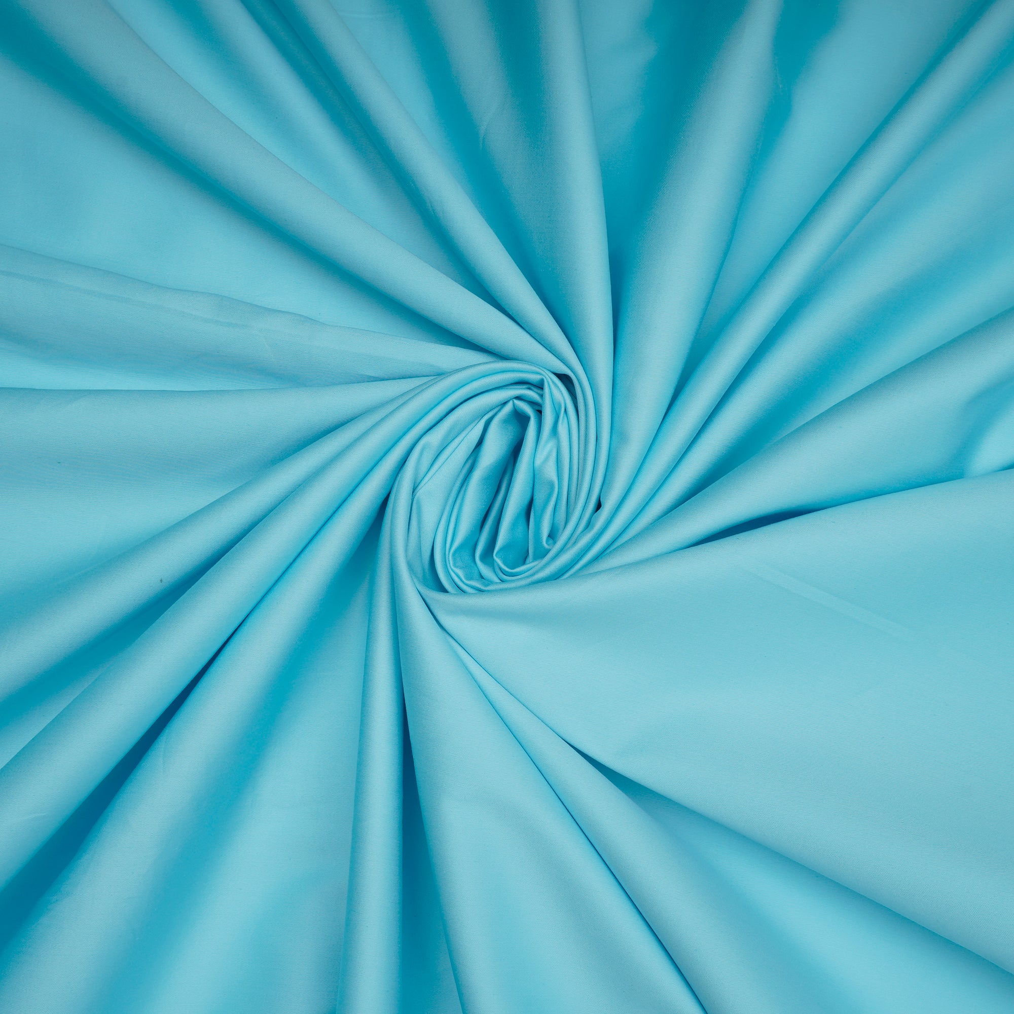 Sky Blue Mill Dyed Mill Made Premium Cotton Satin Fabric