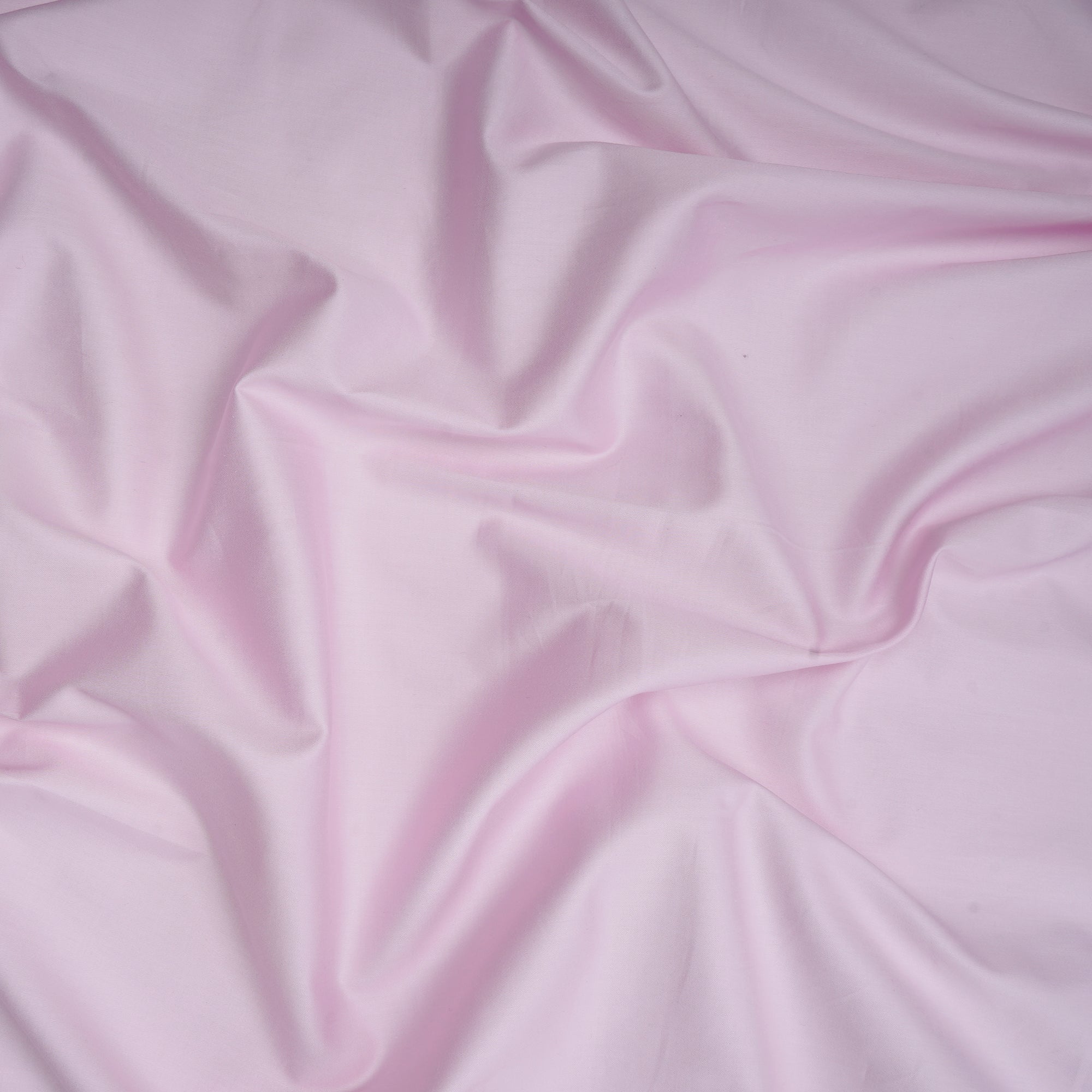 Baby Pink Mill Dyed Mill Made Premium Cotton Satin Fabric