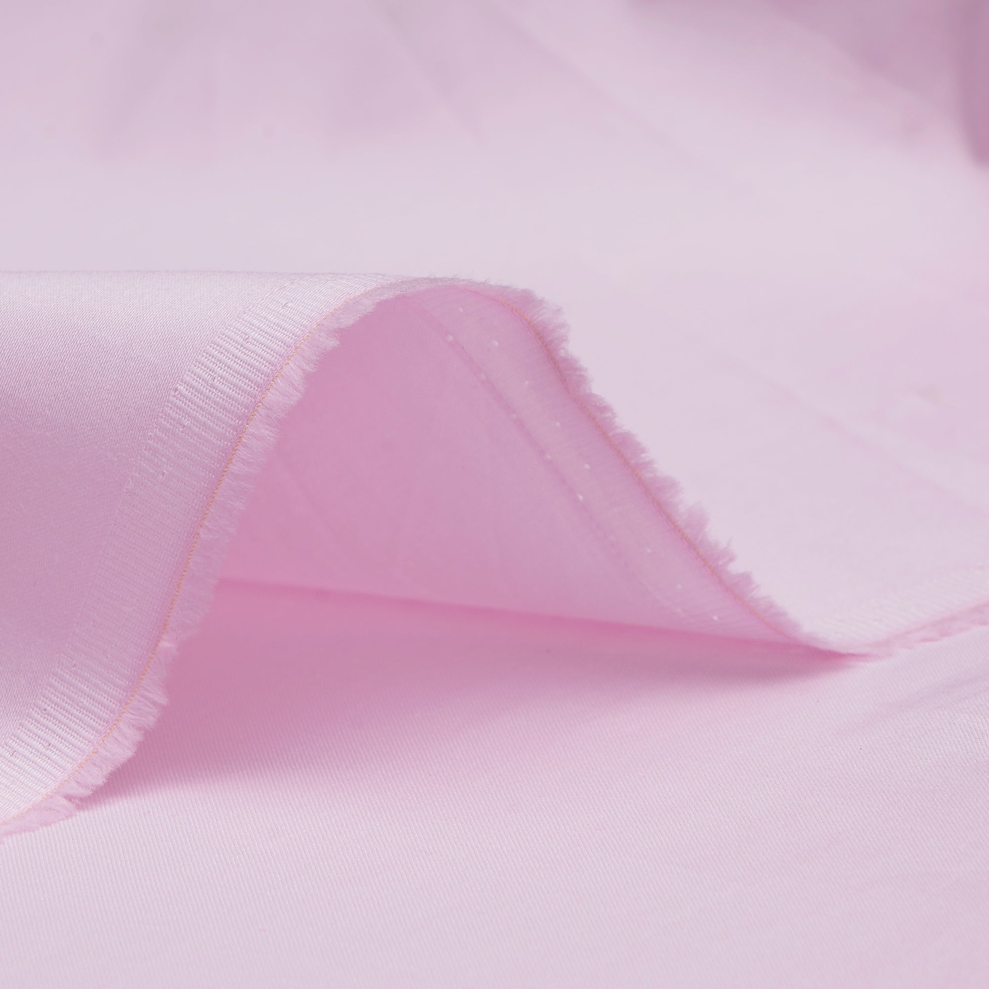 Baby Pink Mill Dyed Mill Made Premium Cotton Satin Fabric