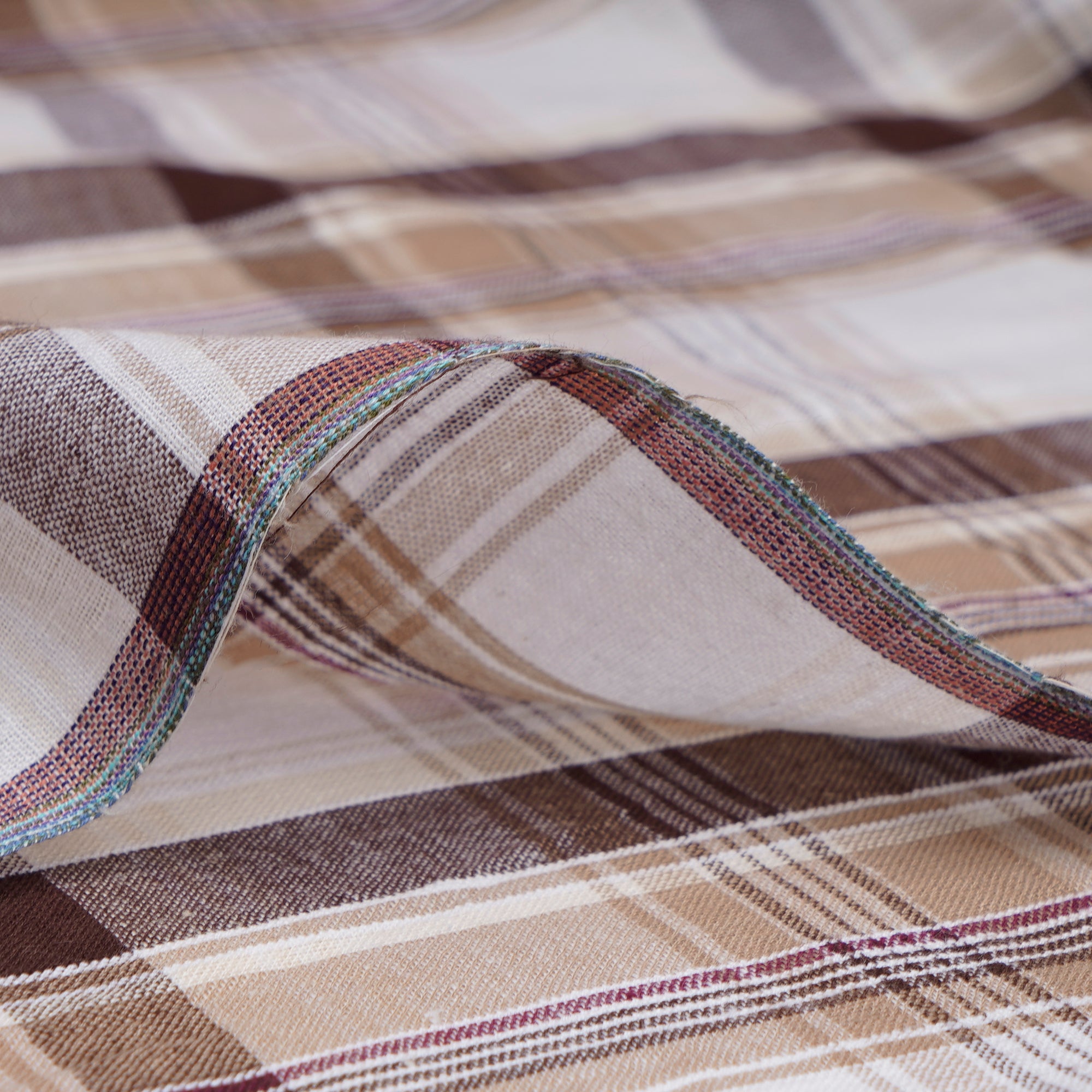 Multi Color Check Pattern Yarn Dyed Cotton Fabric