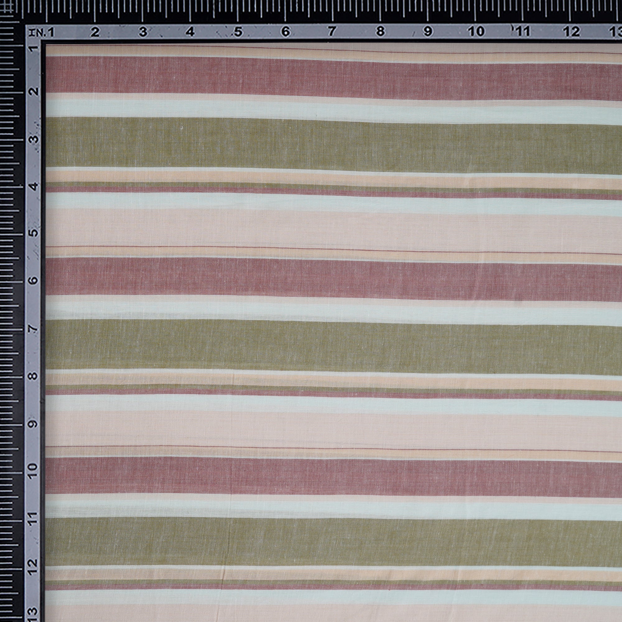 Multi Color Stripe Pattern Yarn Dyed Cotton Fabric