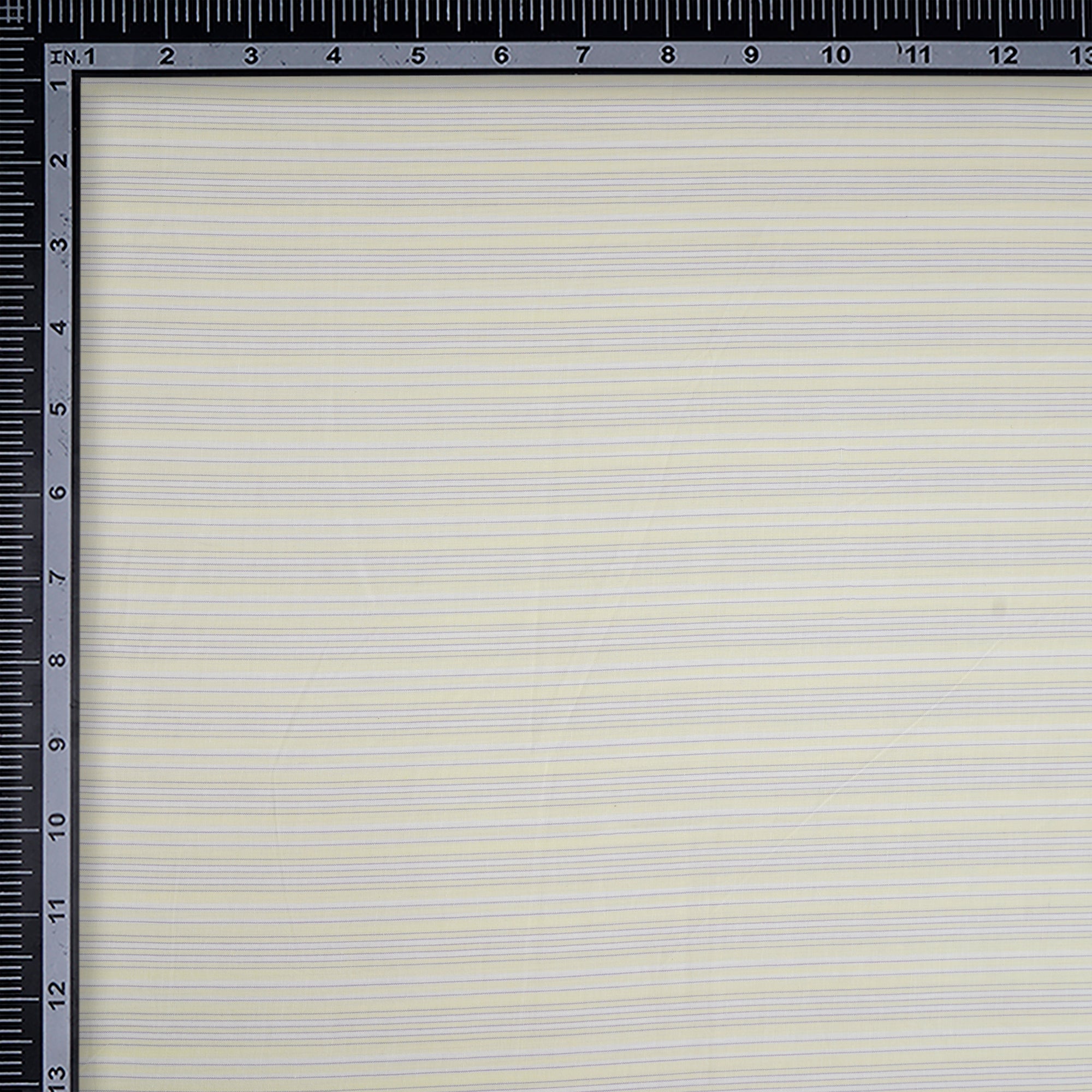 Powder Yellow Stripe Pattern Yarn Dyed Cotton Fabric