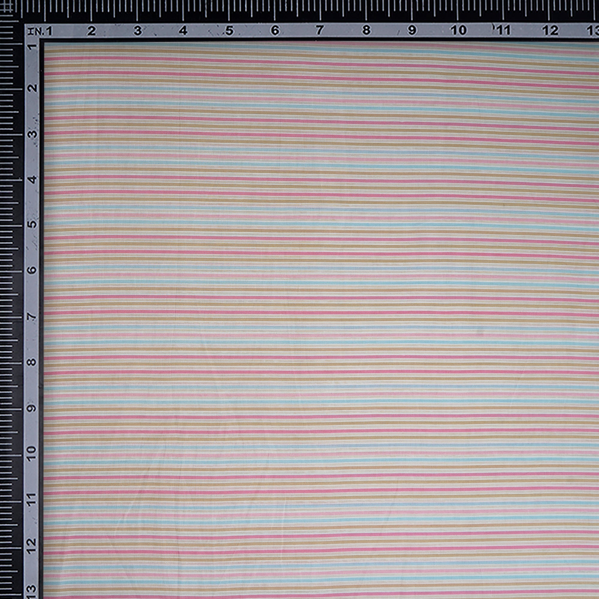 Multi Color Stripe Pattern Yarn Dyed Cotton Fabric