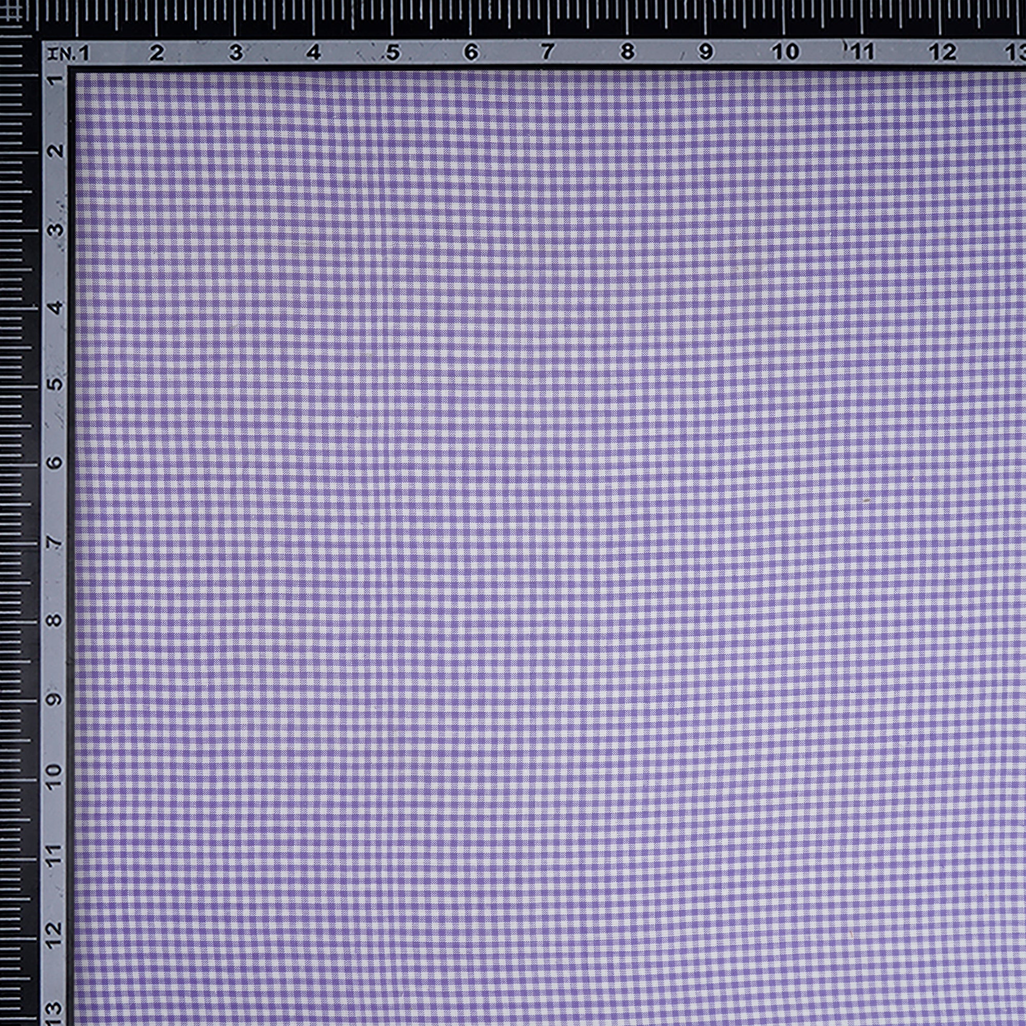 Purple Check Pattern Yarn Dyed Cotton Fabric