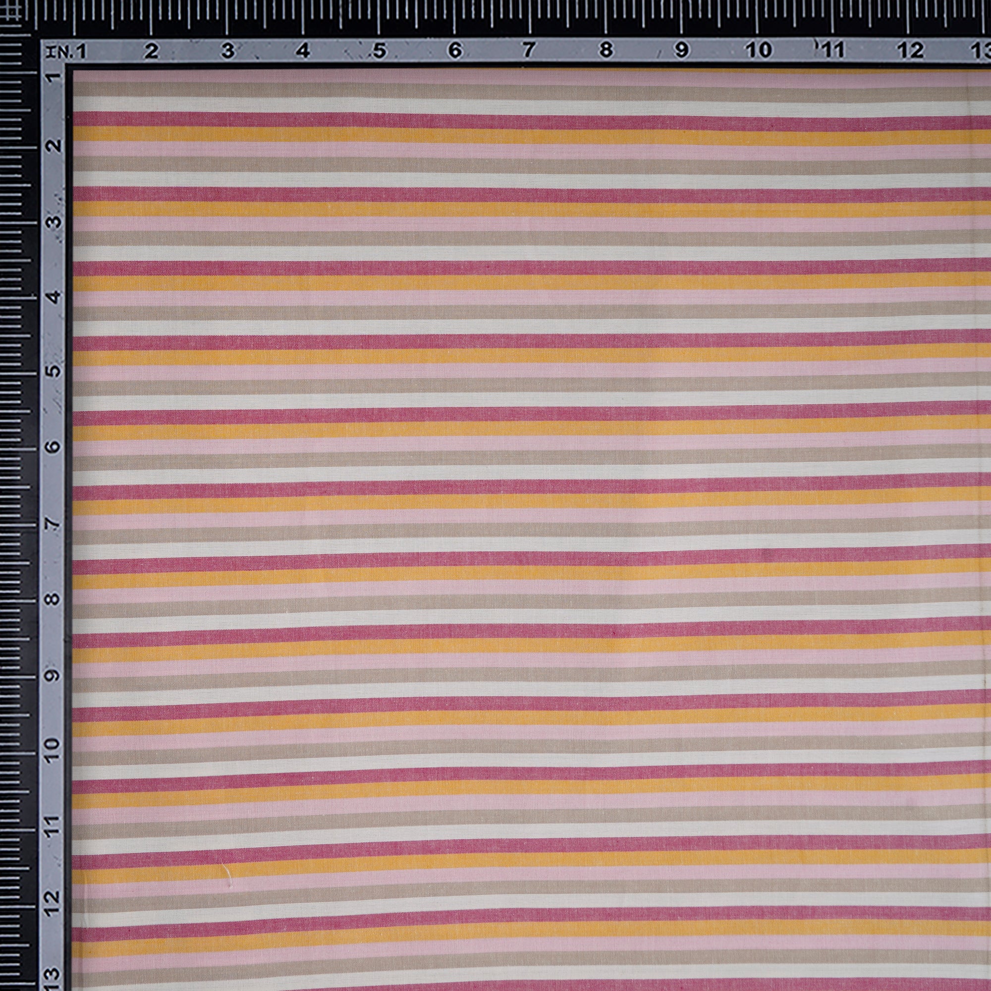 Multi Color Stripe Pattern Yarn Dyed Cotton Fabric