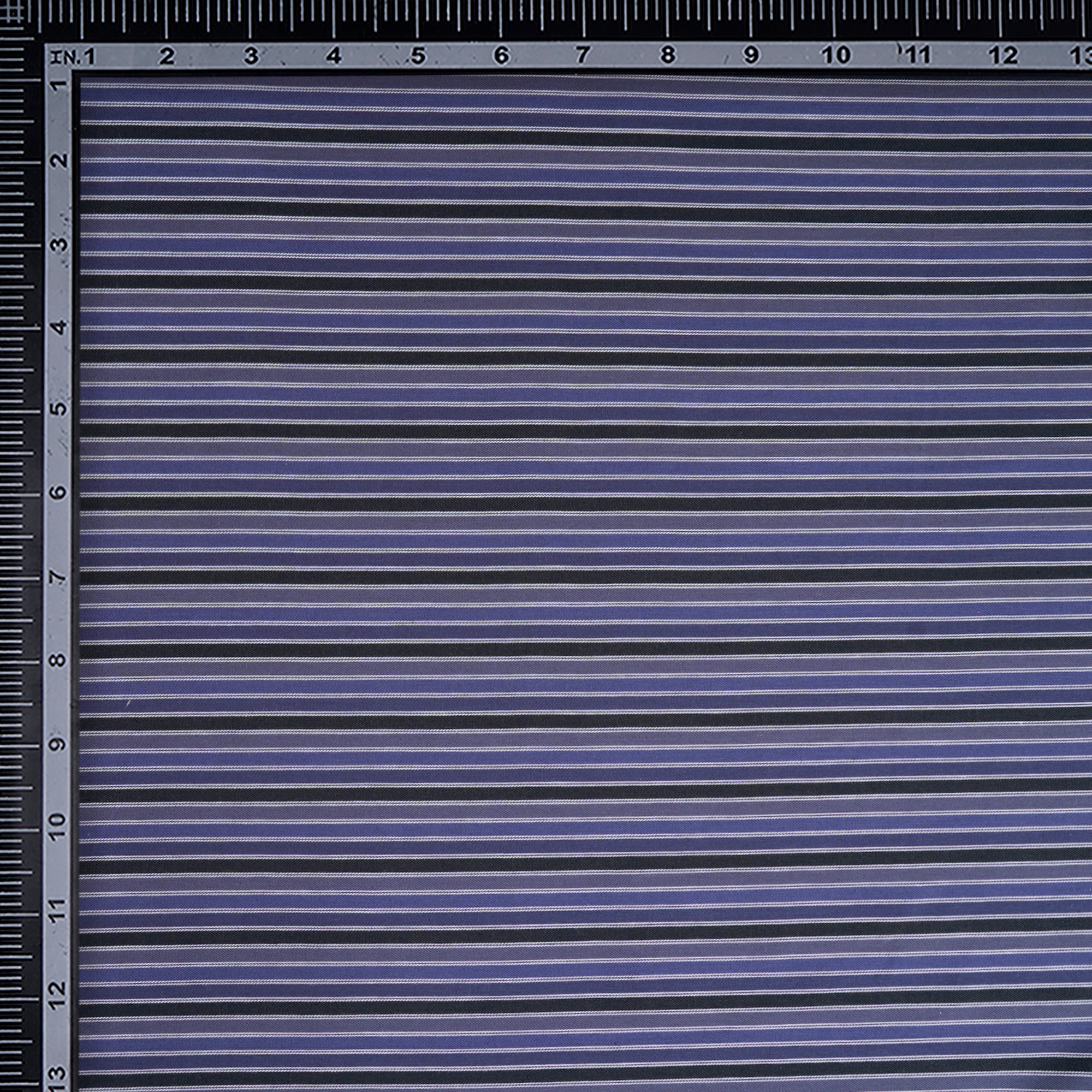 Blue Stripe Pattern Yarn Dyed Cotton Fabric