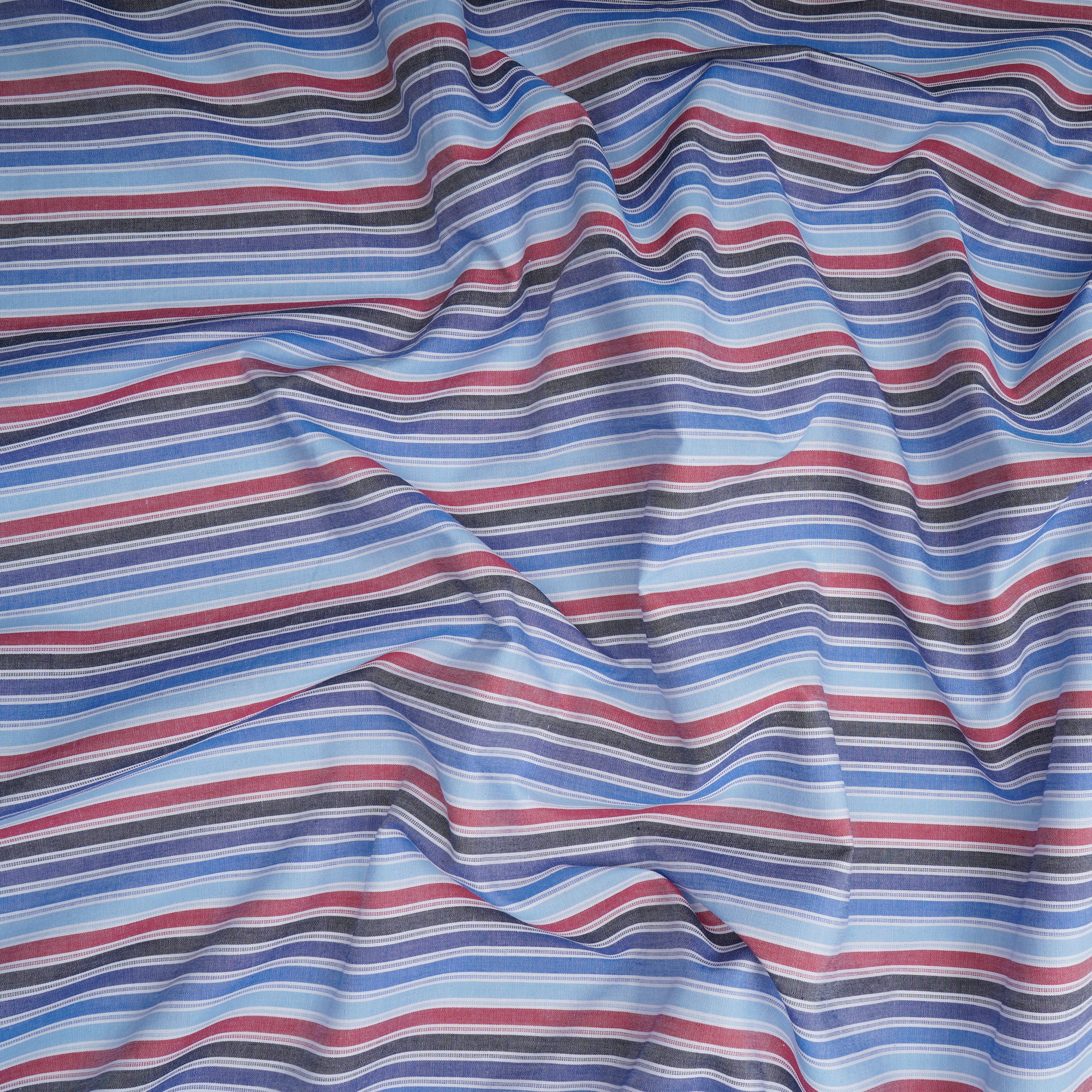 Multi Color Stripe Pattern Yarn Dyed Cotton Fabric