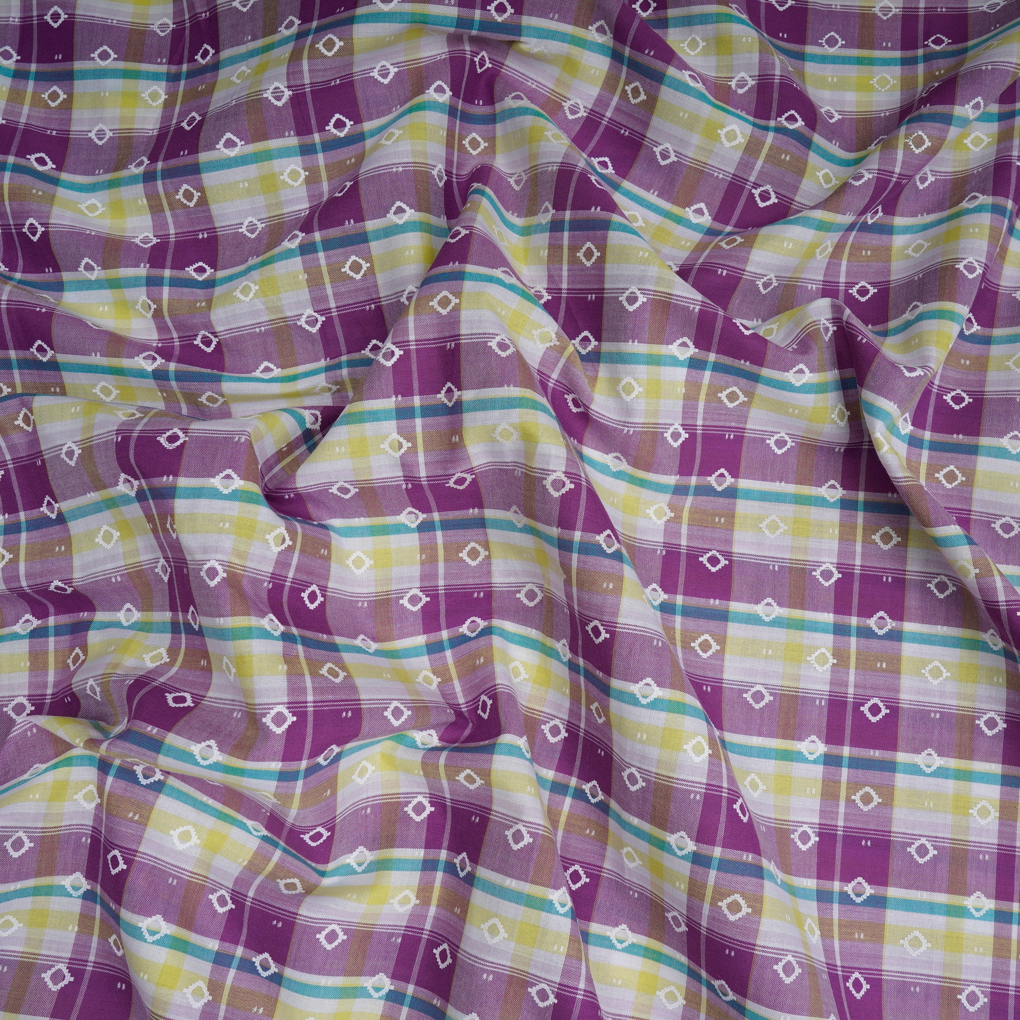 Multi Color Check Pattern Yarn Dyed Cotton Fabric