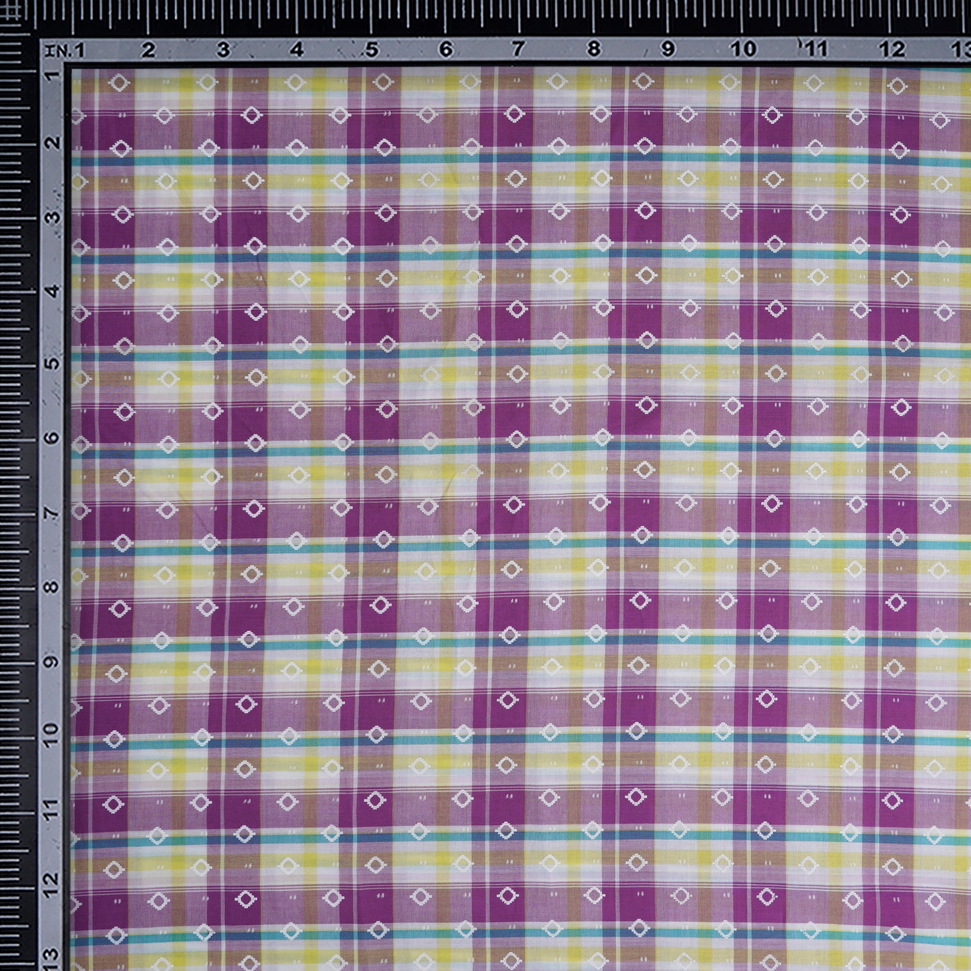 Multi Color Check Pattern Yarn Dyed Cotton Fabric