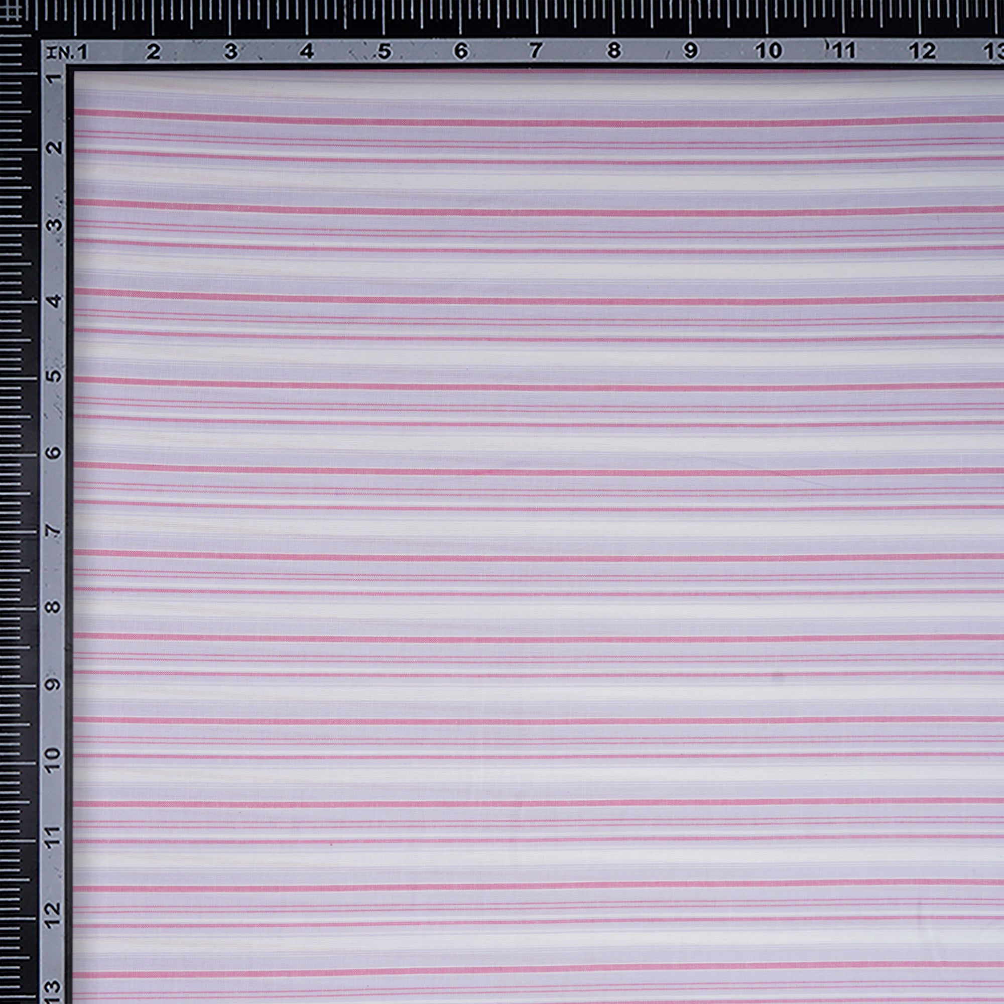 Off-White Stripe Pattern Yarn Dyed Cotton Fabric