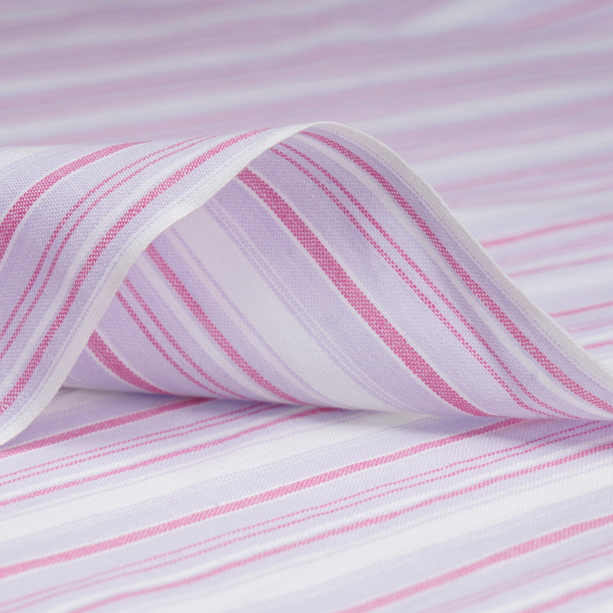 Off-White Stripe Pattern Yarn Dyed Cotton Fabric