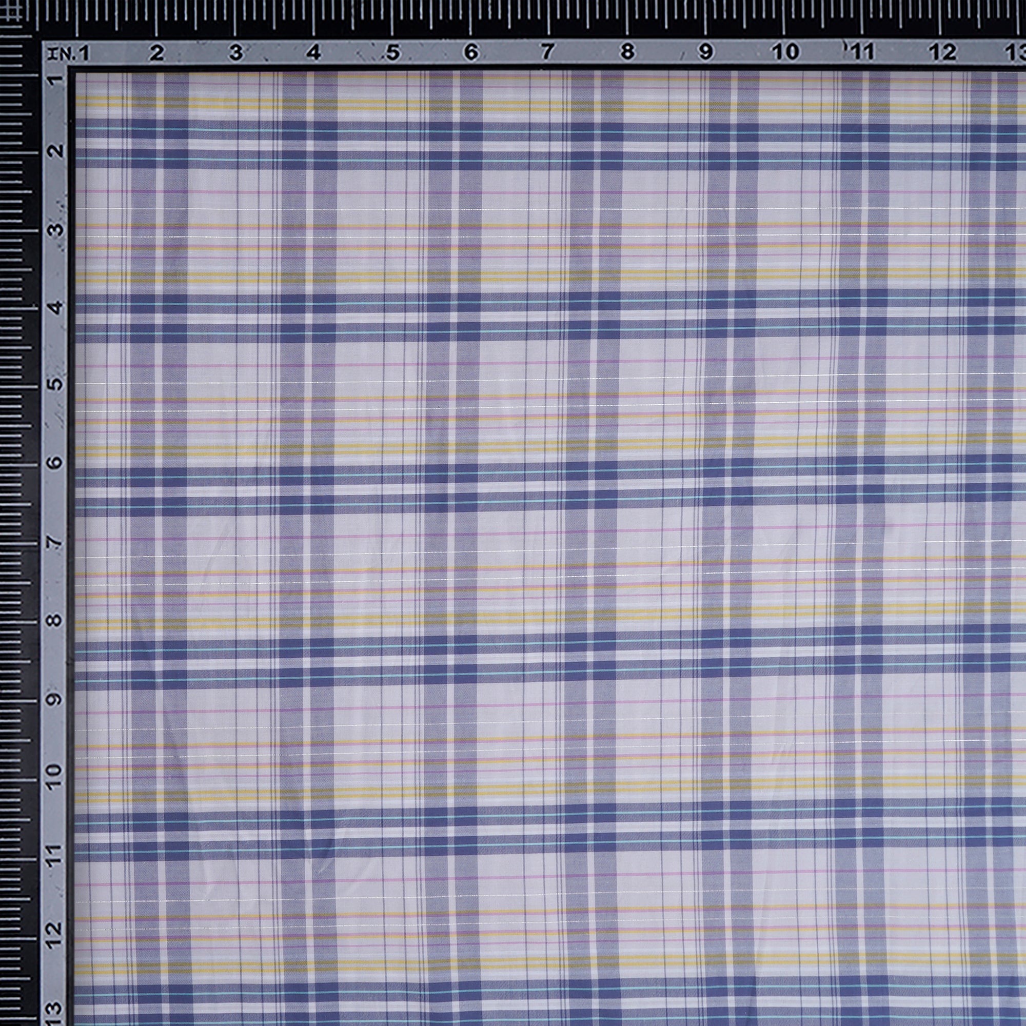 Multi Color Check Pattern Yarn Dyed Cotton Fabric