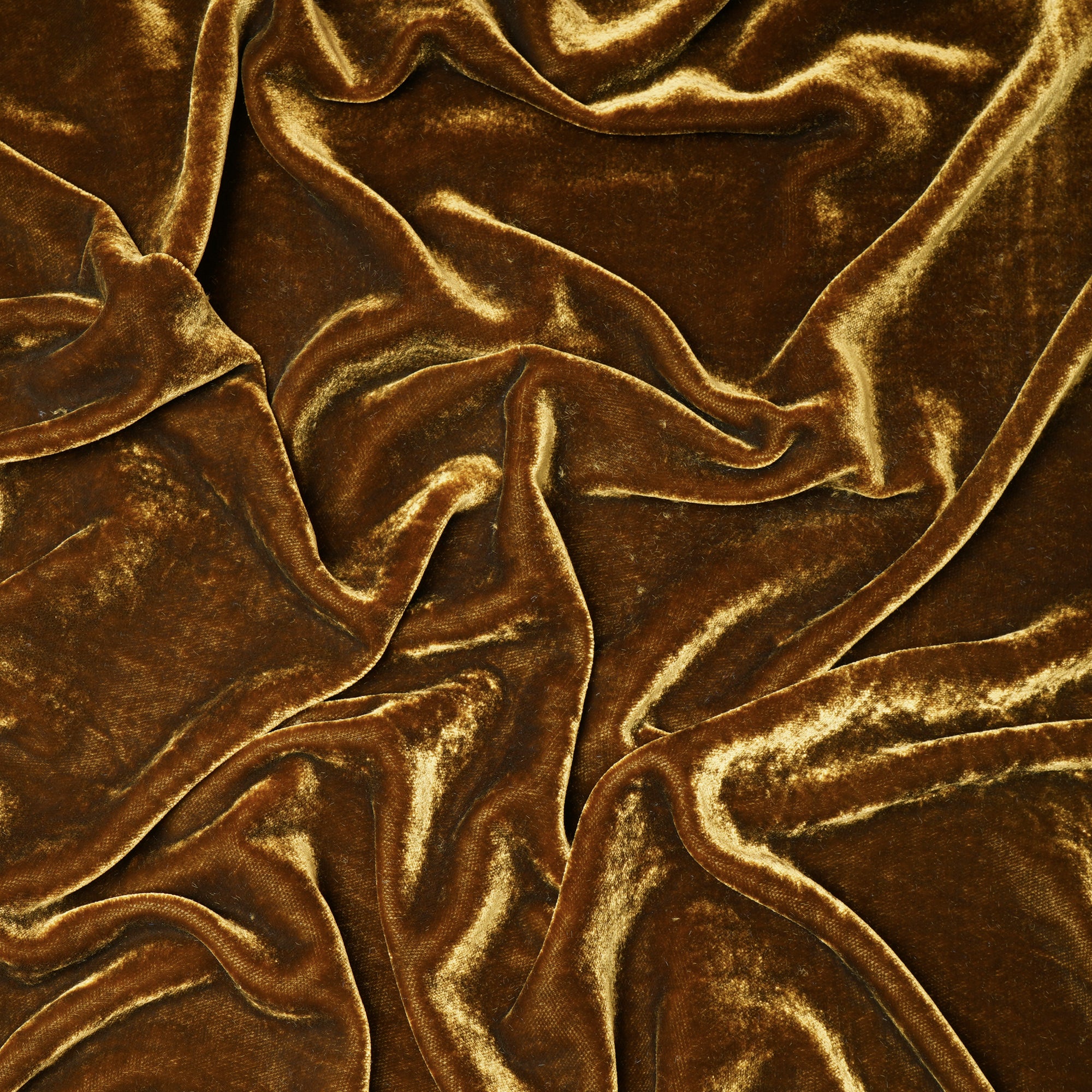 Golden Brown Imported Korean Velvet Fabric (44" Width)