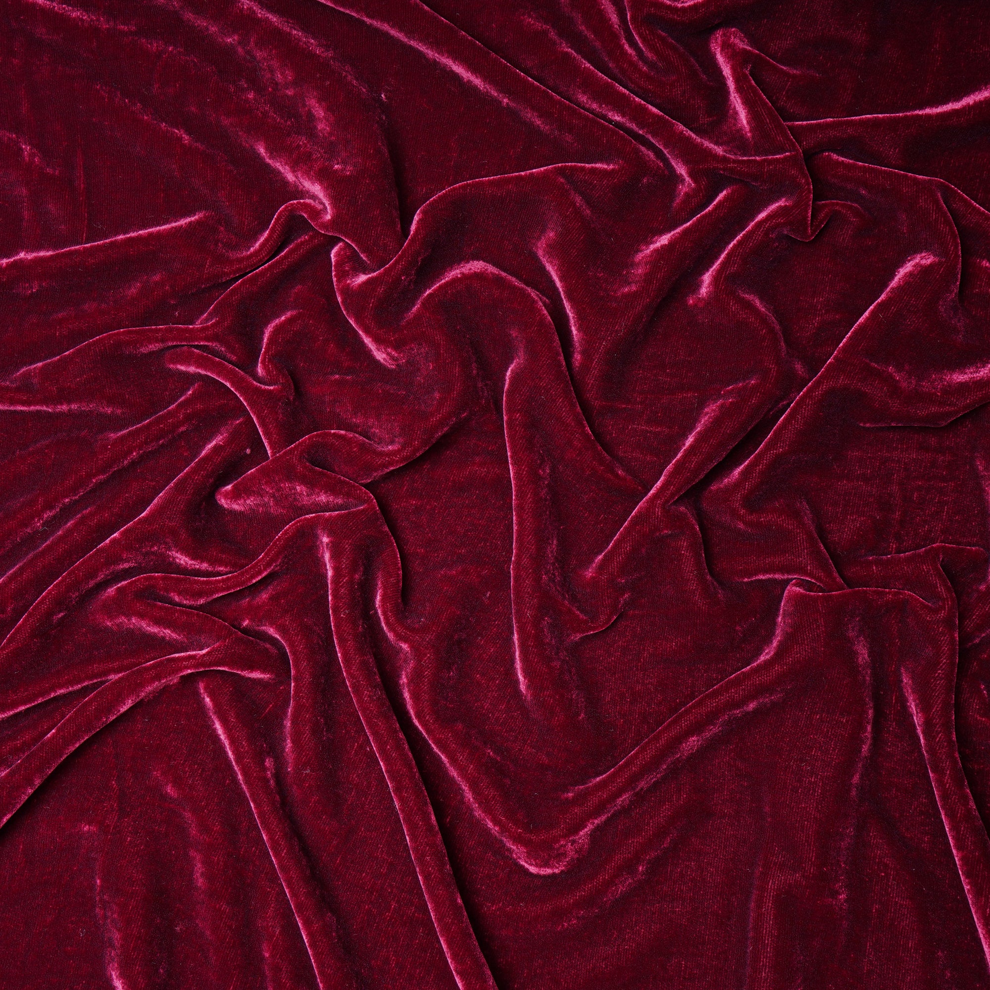 Maroon Imported Korean Velvet Fabric (44" Width)