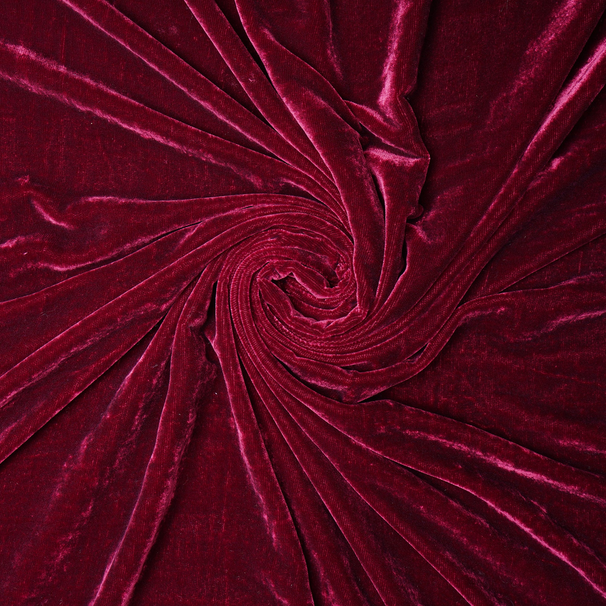 Maroon Imported Korean Velvet Fabric (44" Width)