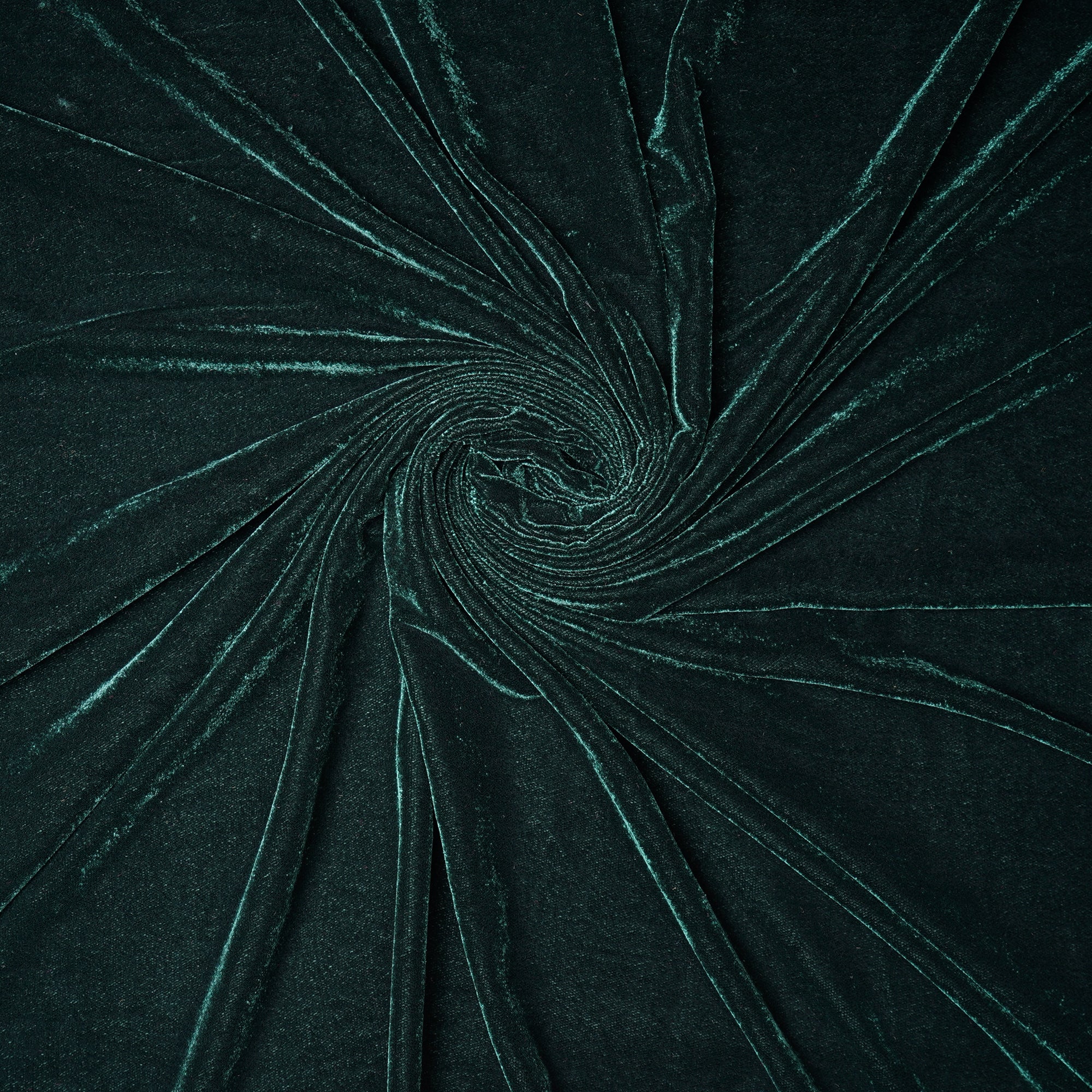 Deep Green Imported Korean Velvet Fabric (44" Width)