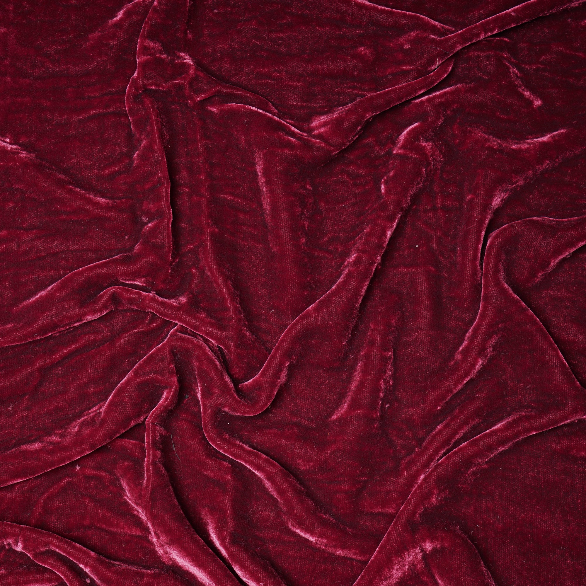 Red Imported Korean Velvet Fabric (44" Width)