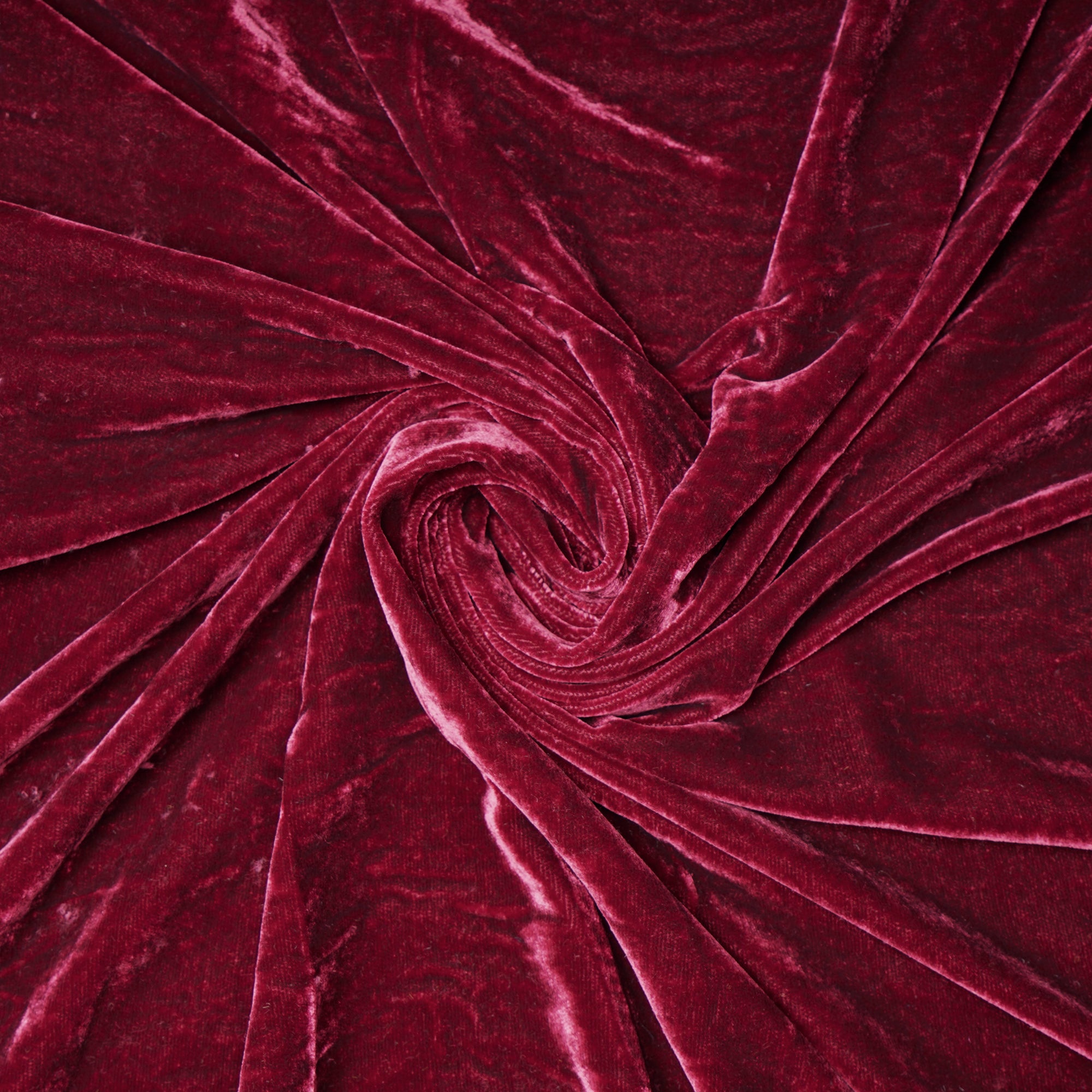 Red Imported Korean Velvet Fabric (44" Width)