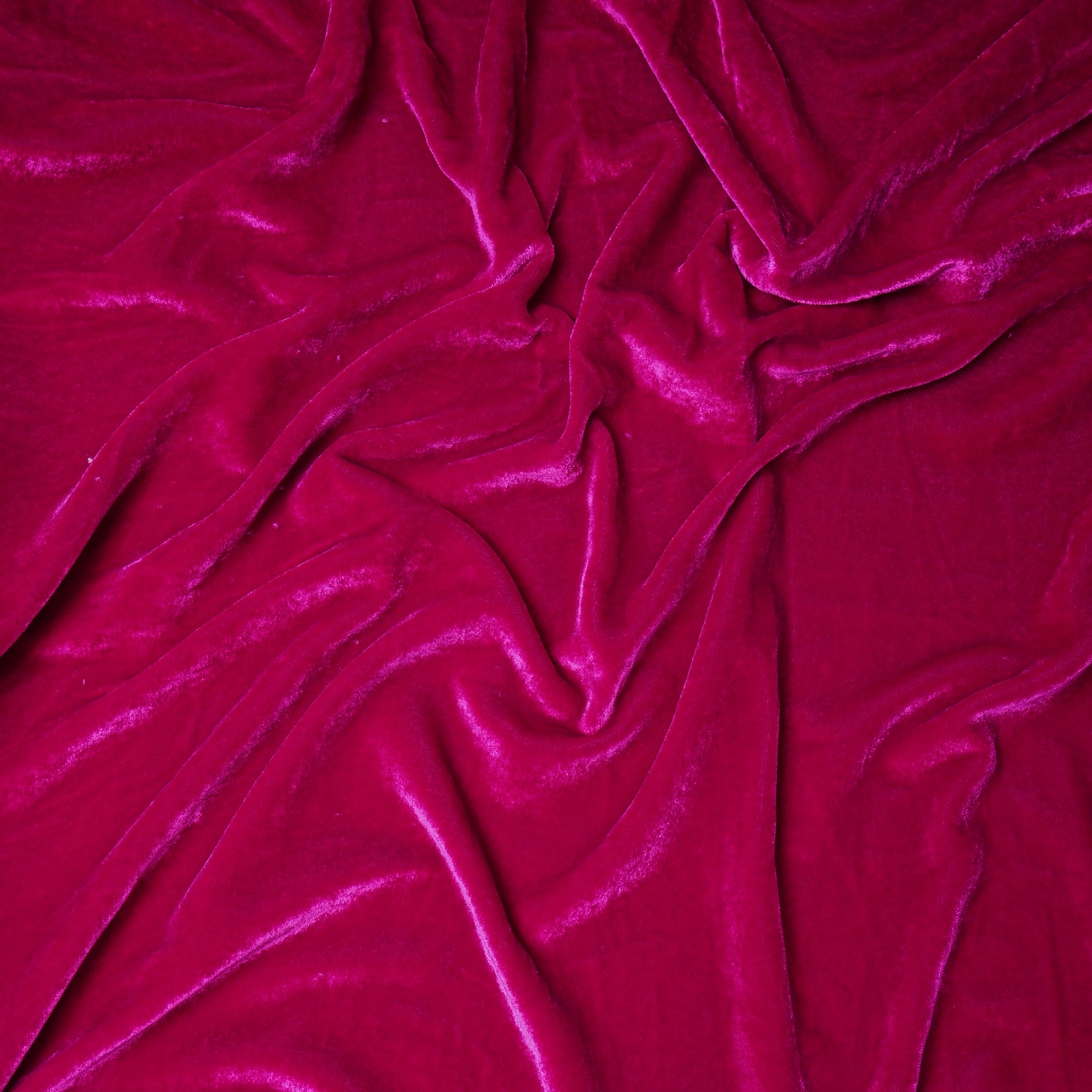 Bright Rose Imported Korean Velvet Fabric (44" Width)