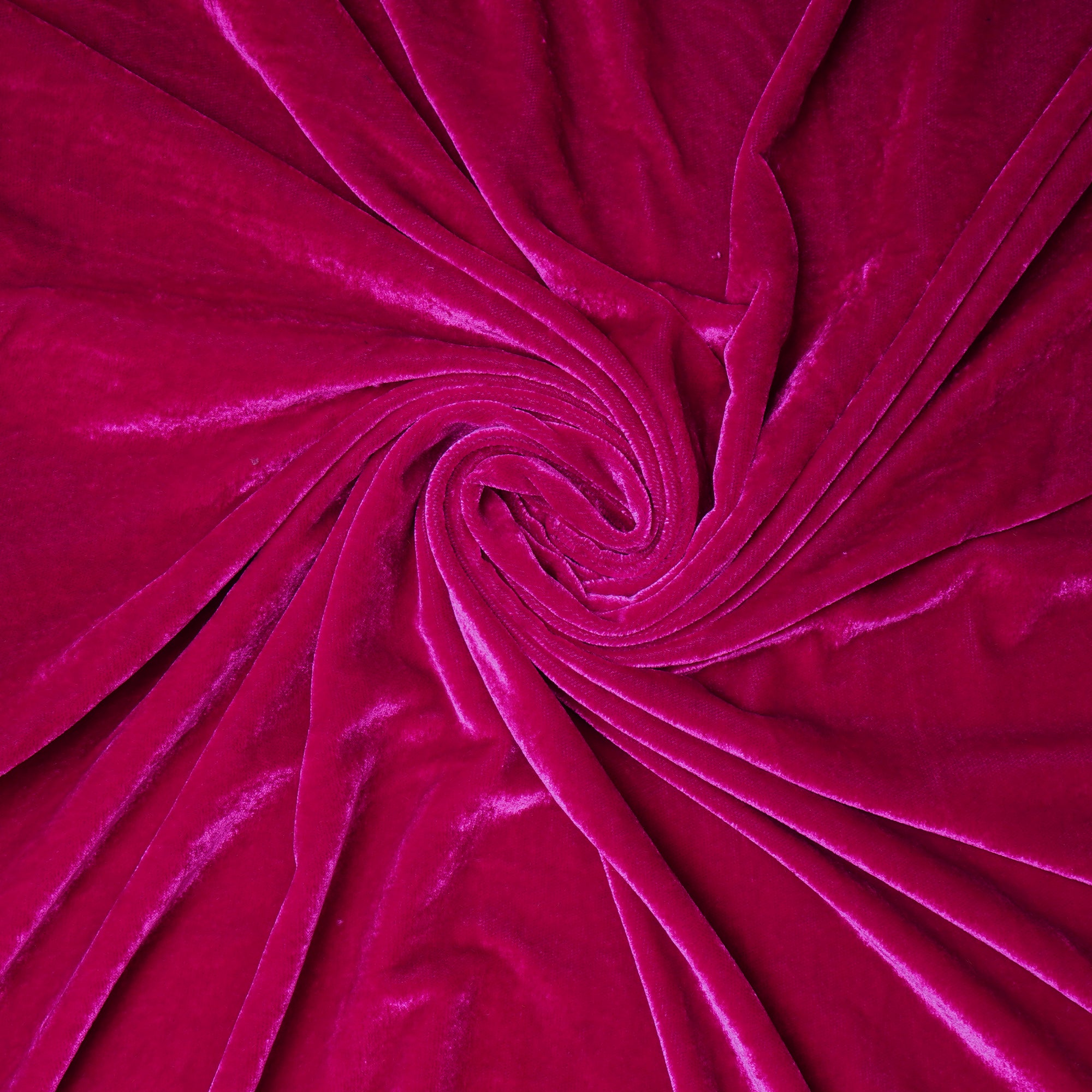 Bright Rose Imported Korean Velvet Fabric (44" Width)