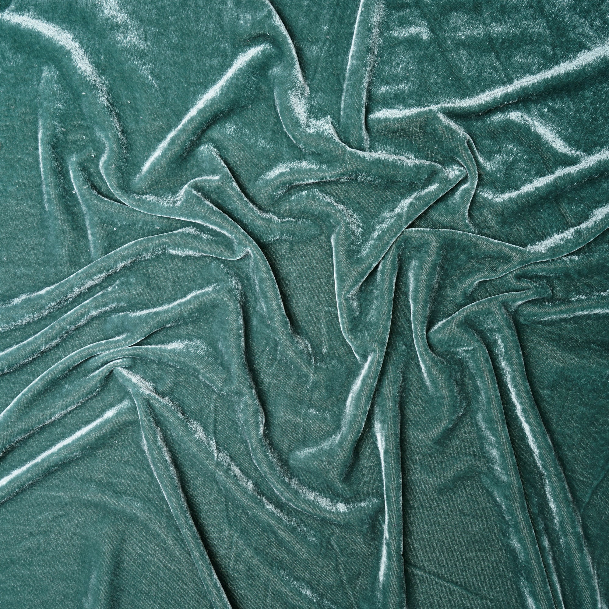 Sagebrush Green Imported Korean Velvet Fabric (44" Width)