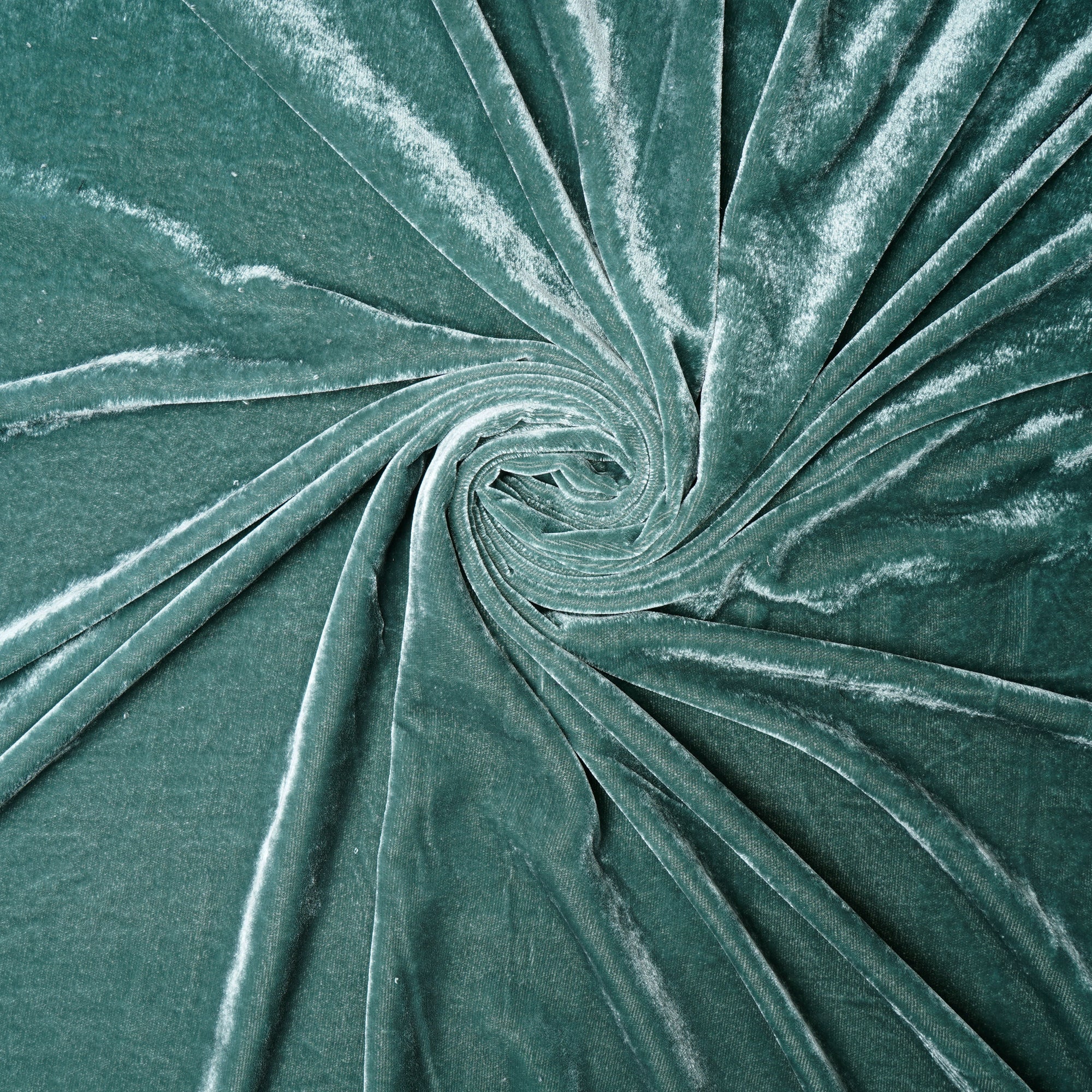 Sagebrush Green Imported Korean Velvet Fabric (44" Width)