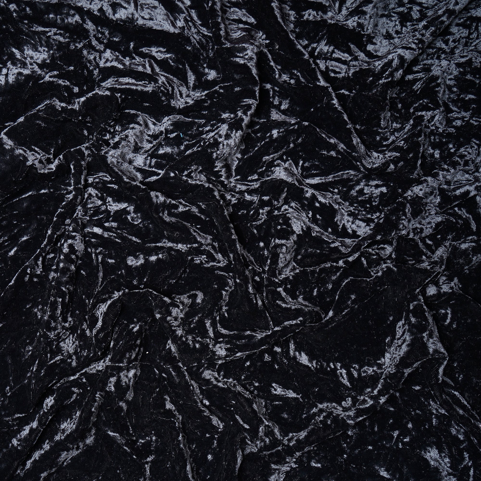 Black Imported Crushed Velvet Fabric (44" Width)