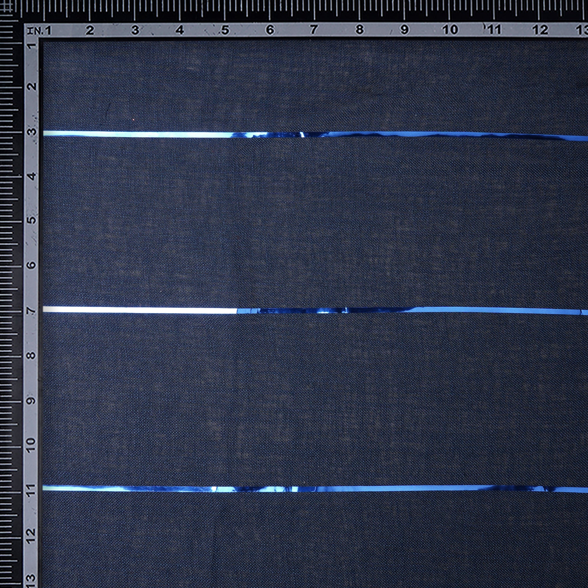 Deep Blue Stripe Pattern Linen Fabric