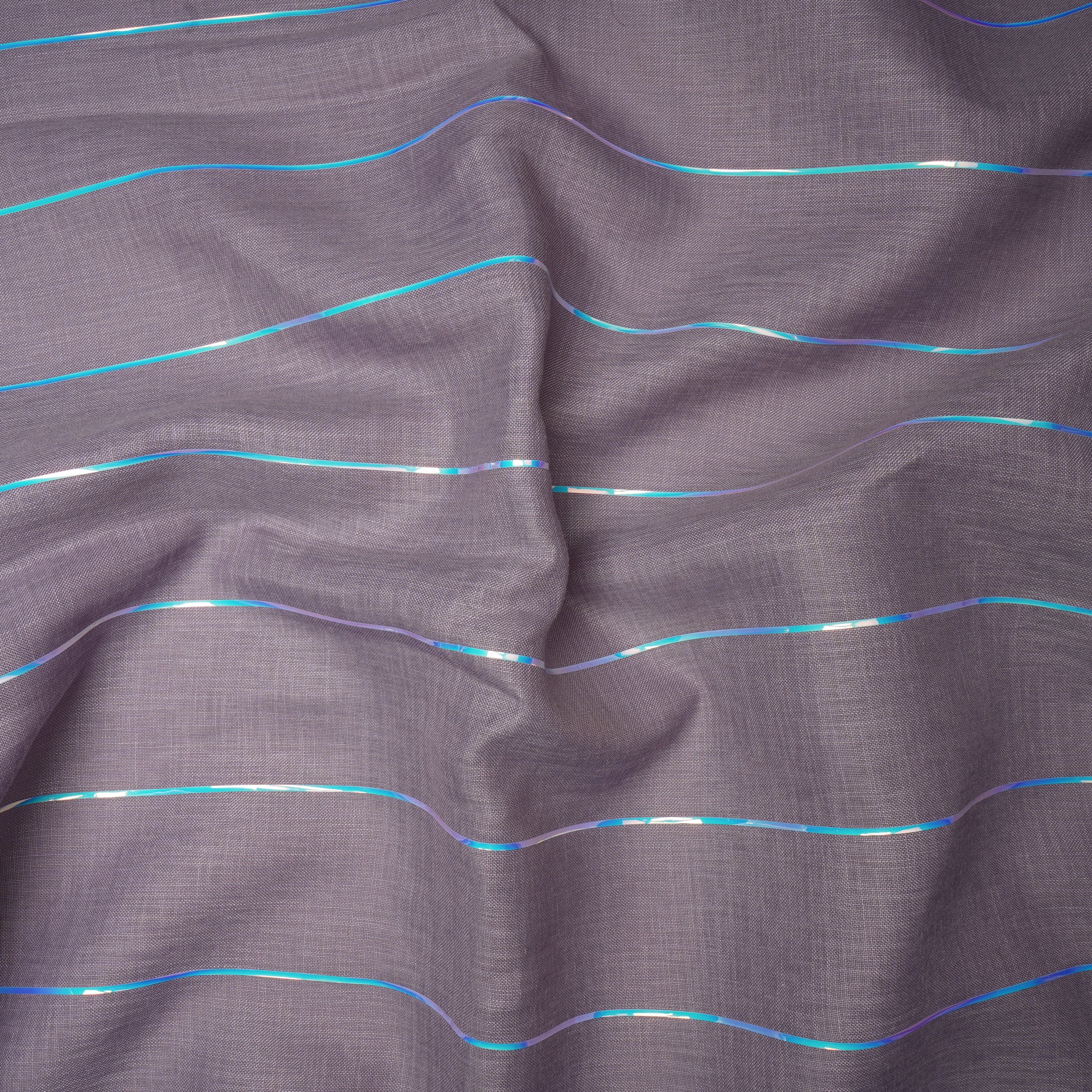 Burnished Lilac Stripe Pattern Linen Fabric